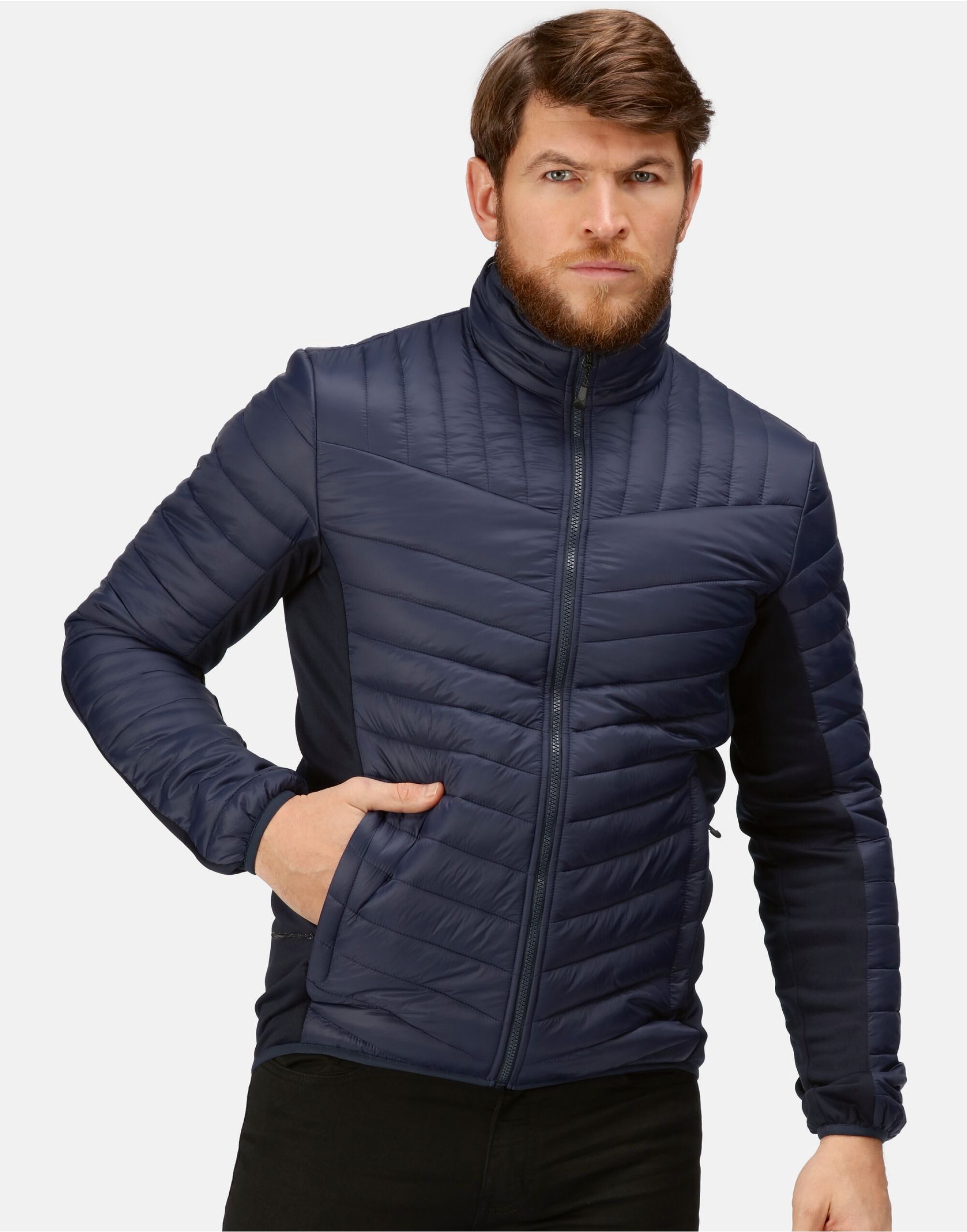 TRA529 Men’s Tourer Hybrid Jacket Navy