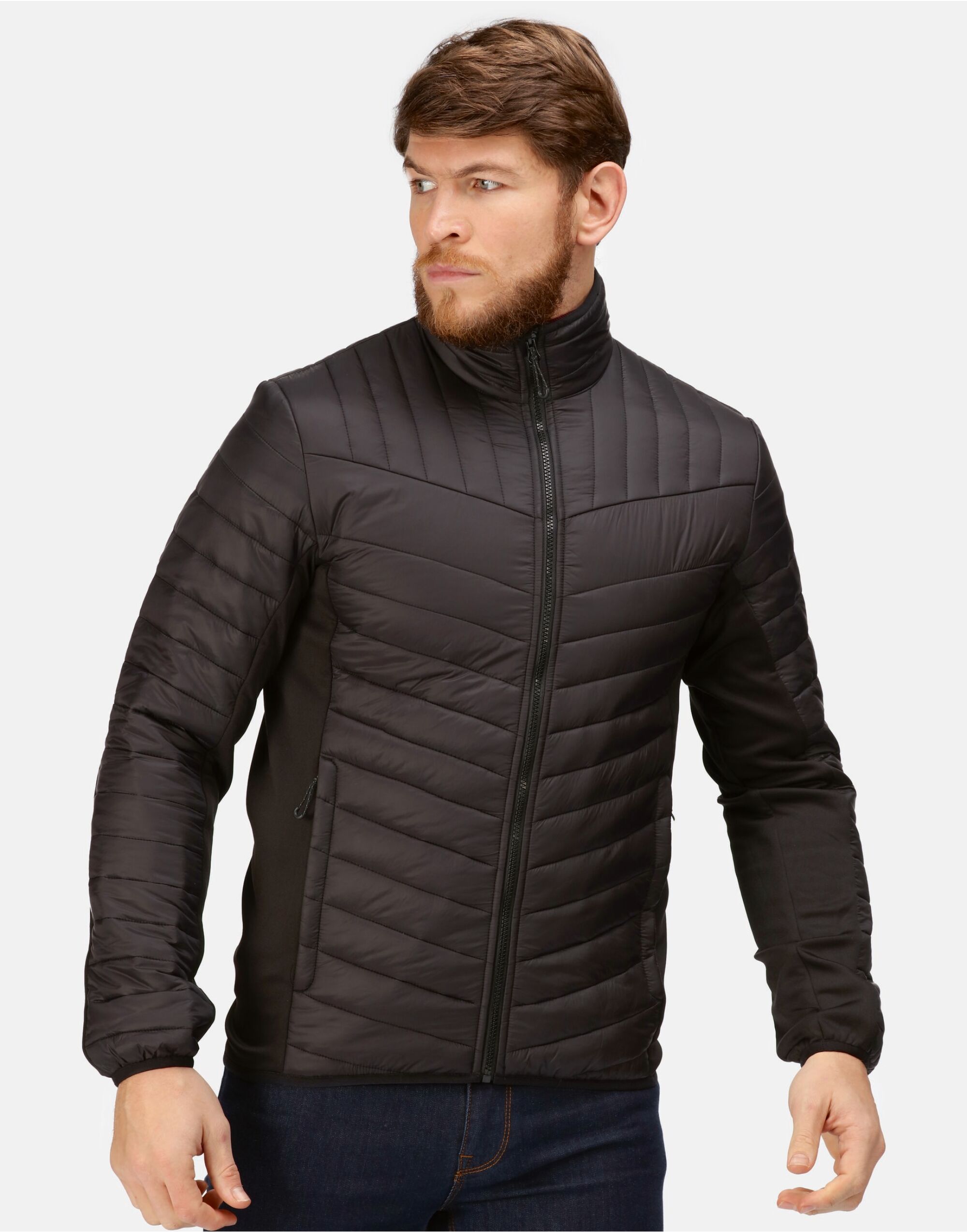 TRA529 Black Men’s Tourer Hybrid Jacket