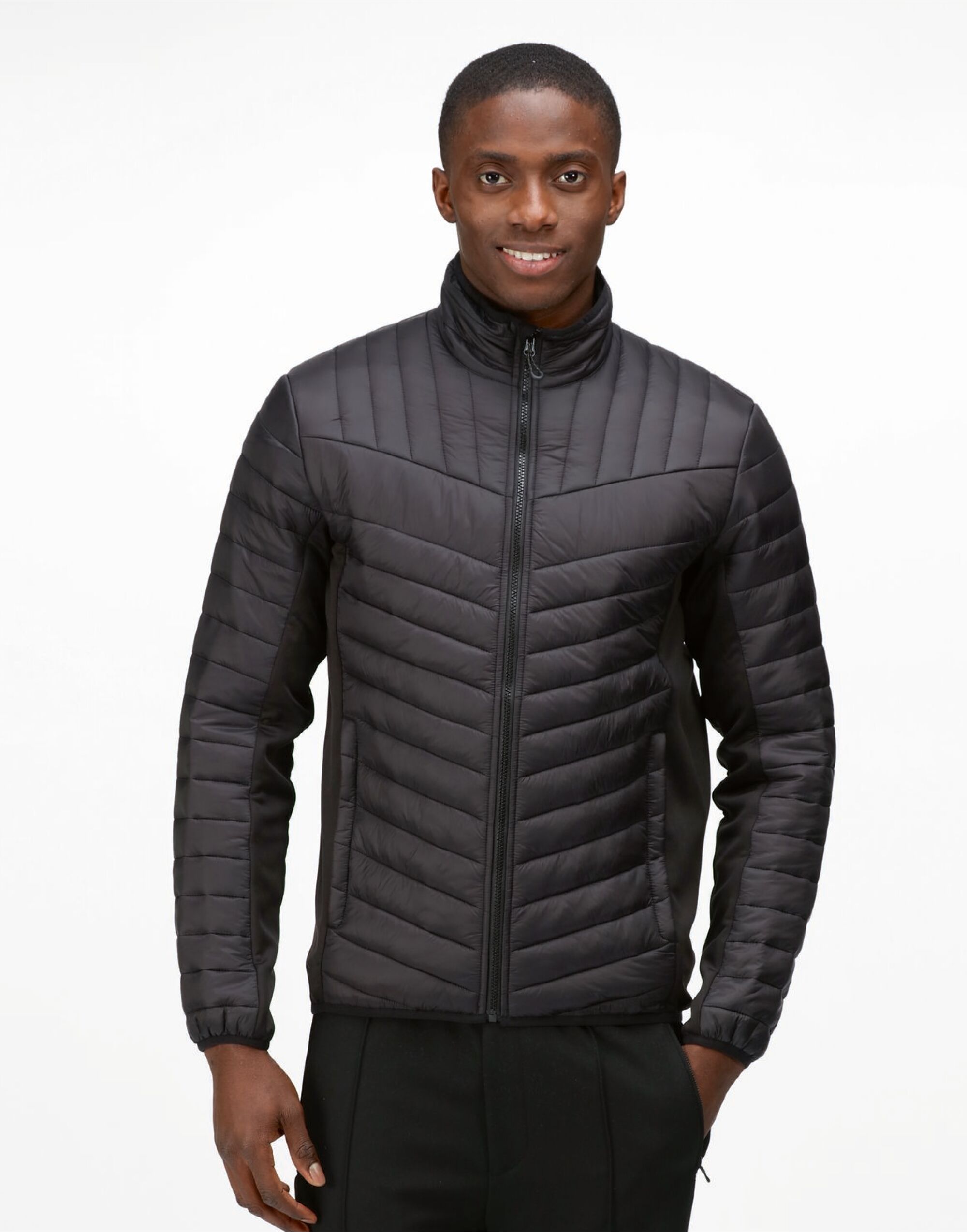 TRA529 Black Men’s Tourer Hybrid Jacket