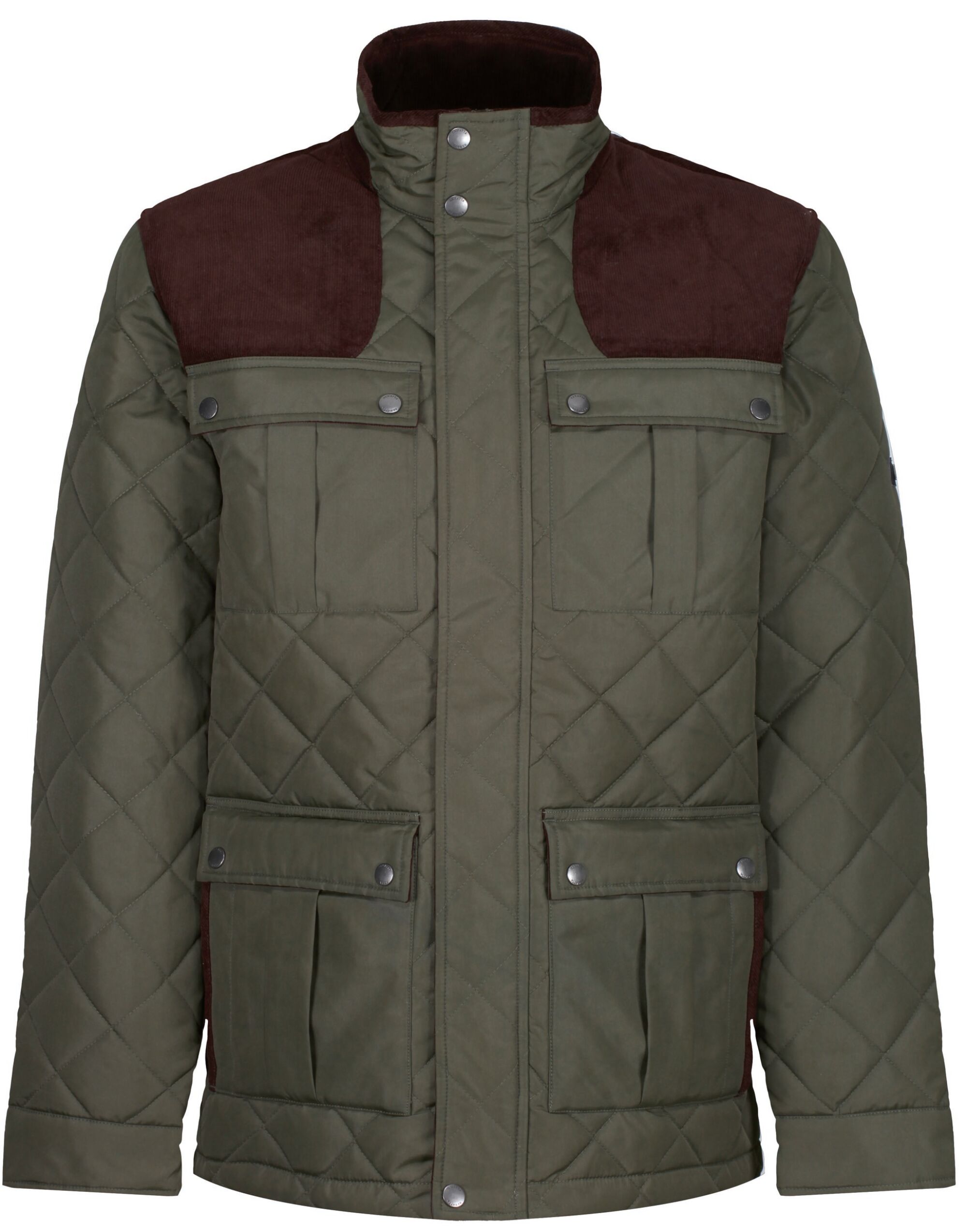 TRA534 Padbury Quilted Jacket Dark Khaki