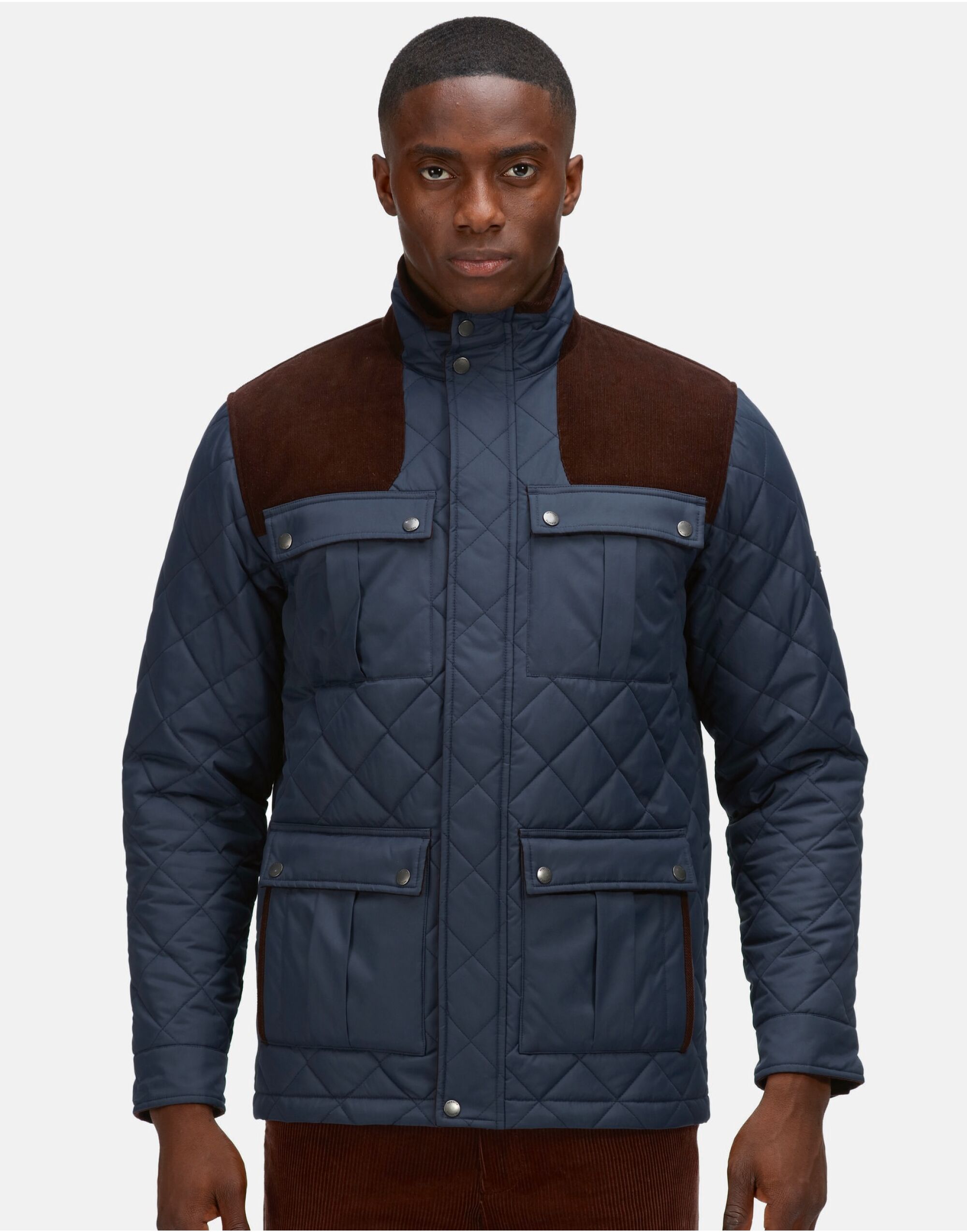 TRA534 Padbury Quilted Jacket Navy