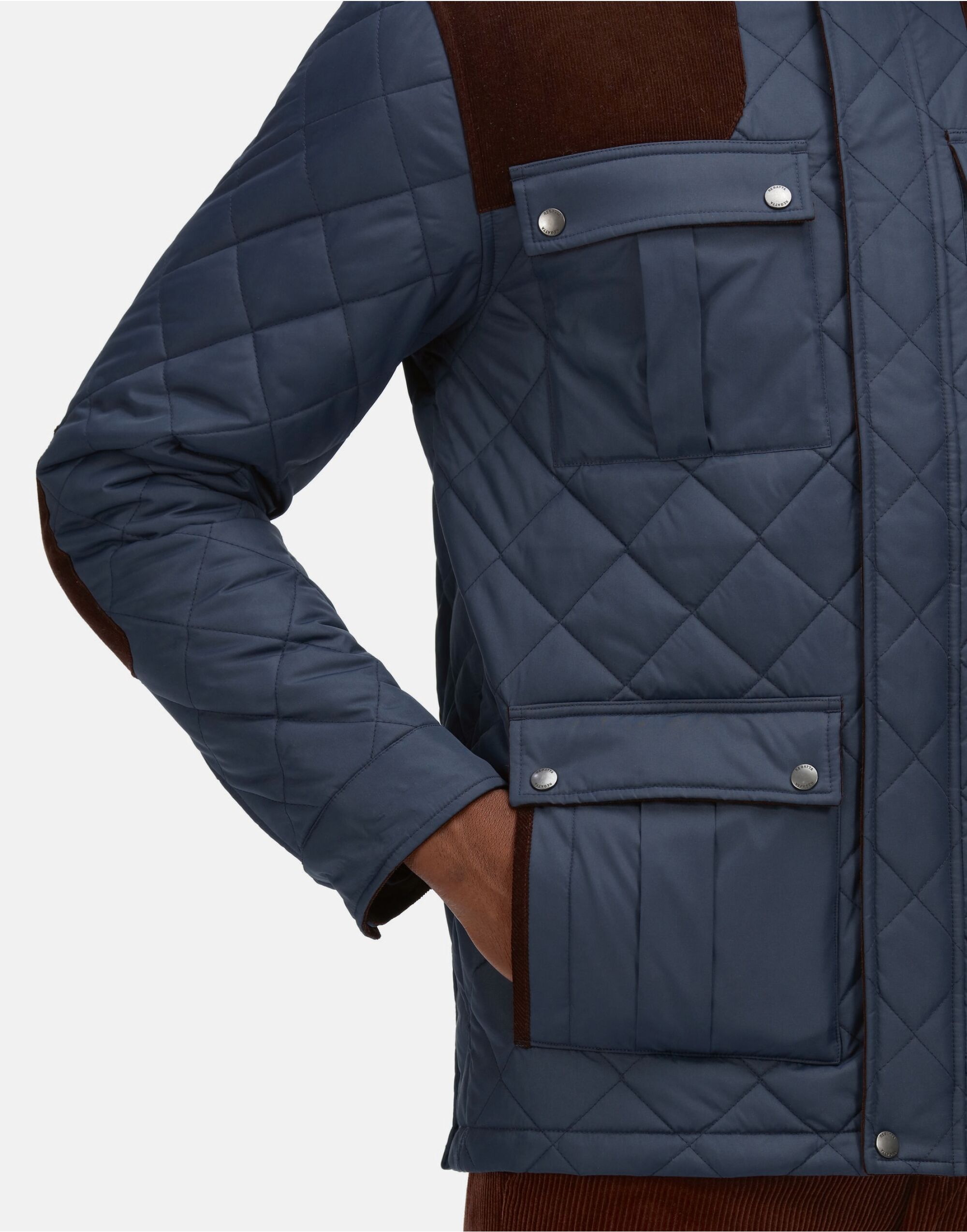 TRA534 Padbury Quilted Jacket Navy