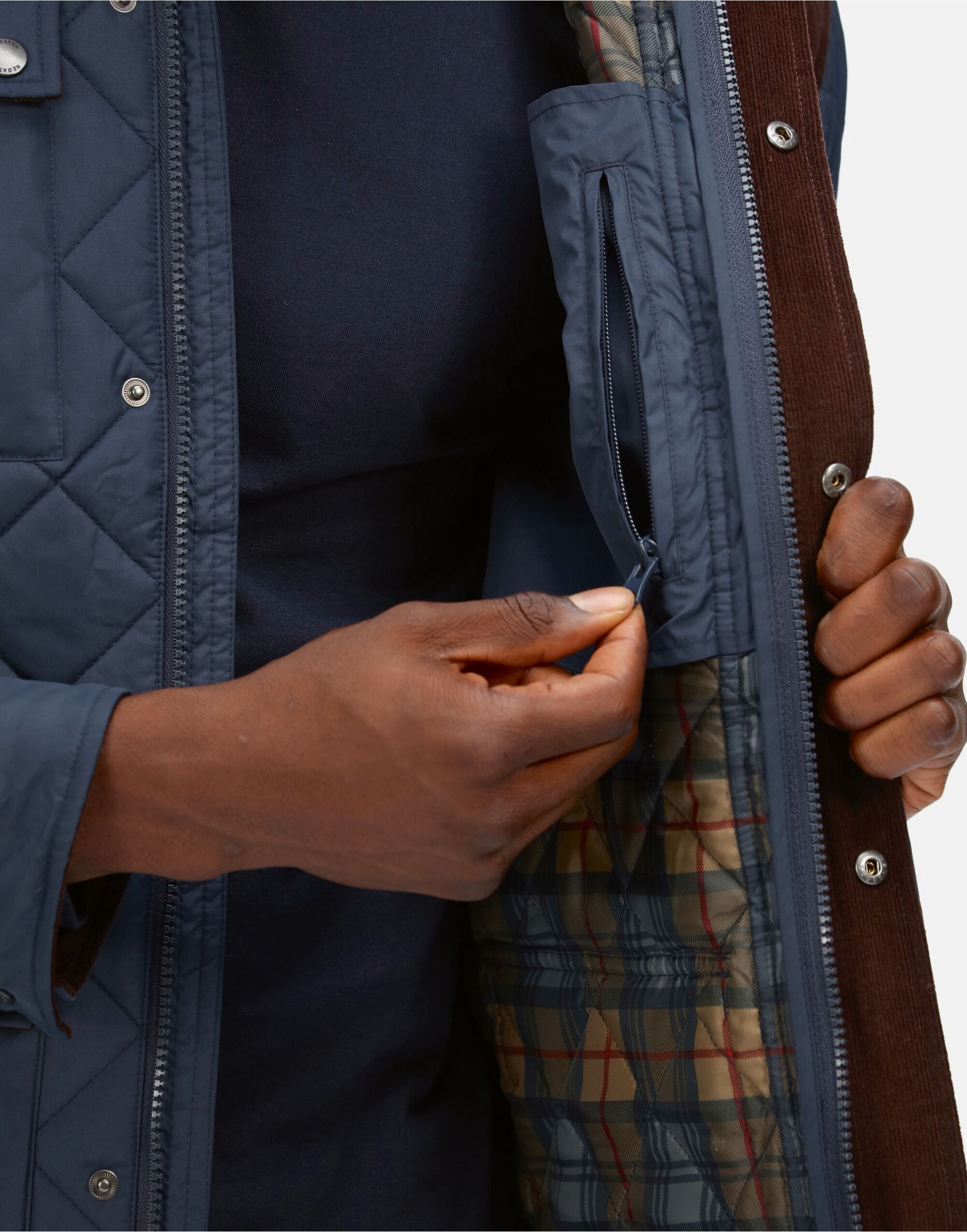 TRA534 Padbury Quilted Jacket Navy