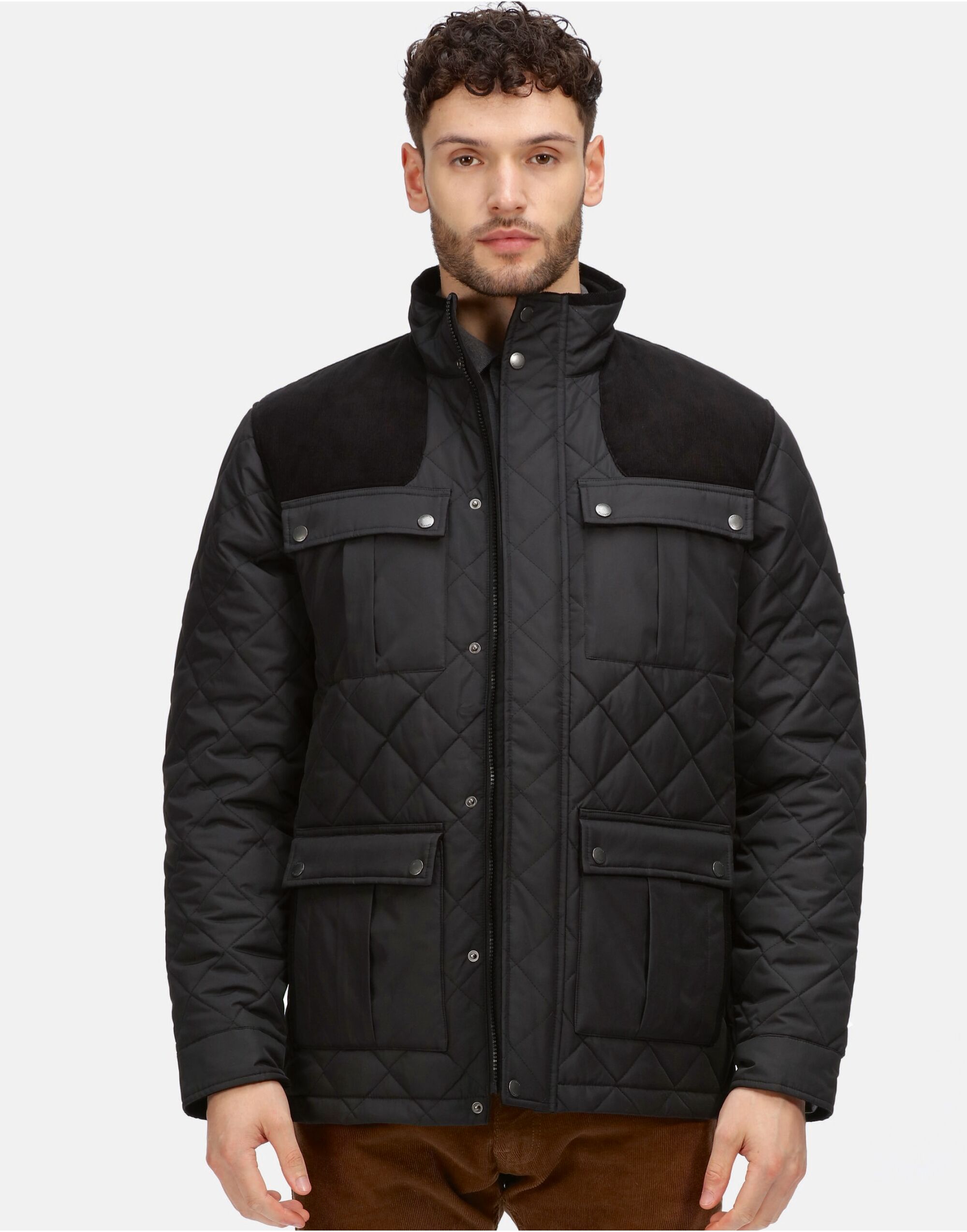 TRA534 Padbury Quilted Jacket Black