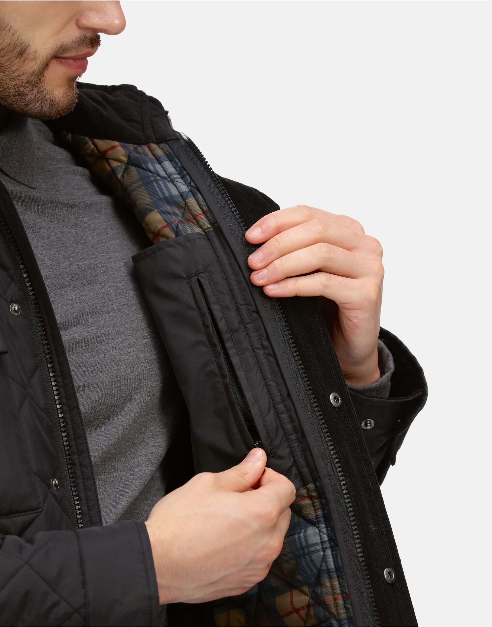 TRA534 Padbury Quilted Jacket Black