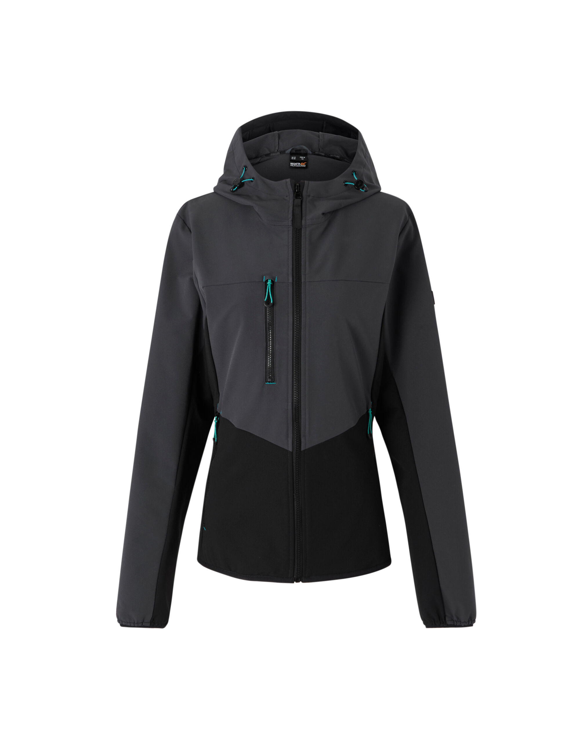 TRA740 Ladies Ada Stretch Softshell Jacket Seal Grey/Black