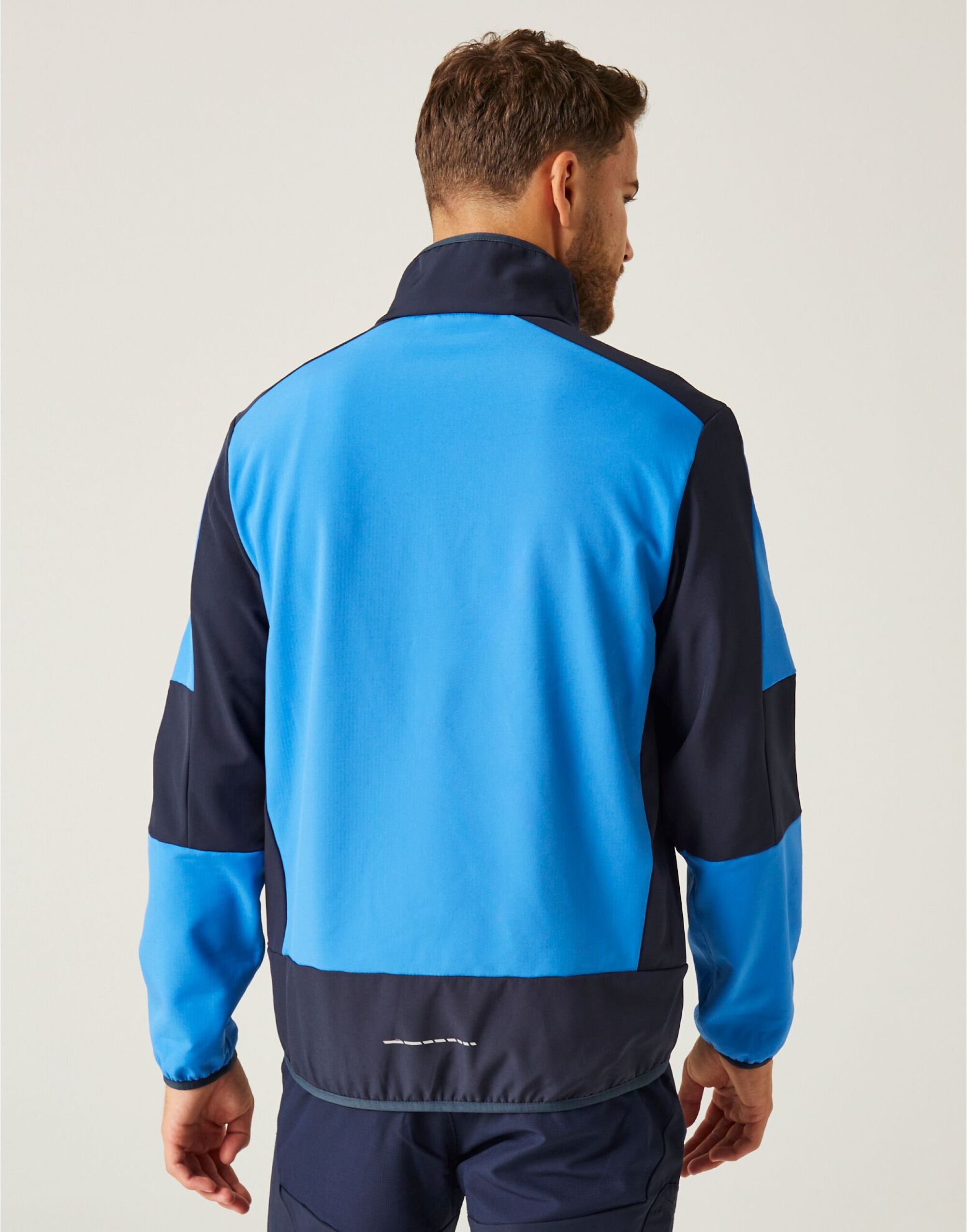 TRA753 Strong Blue/Navy E-Volve Unisex 2 Layer Softshell Jacket