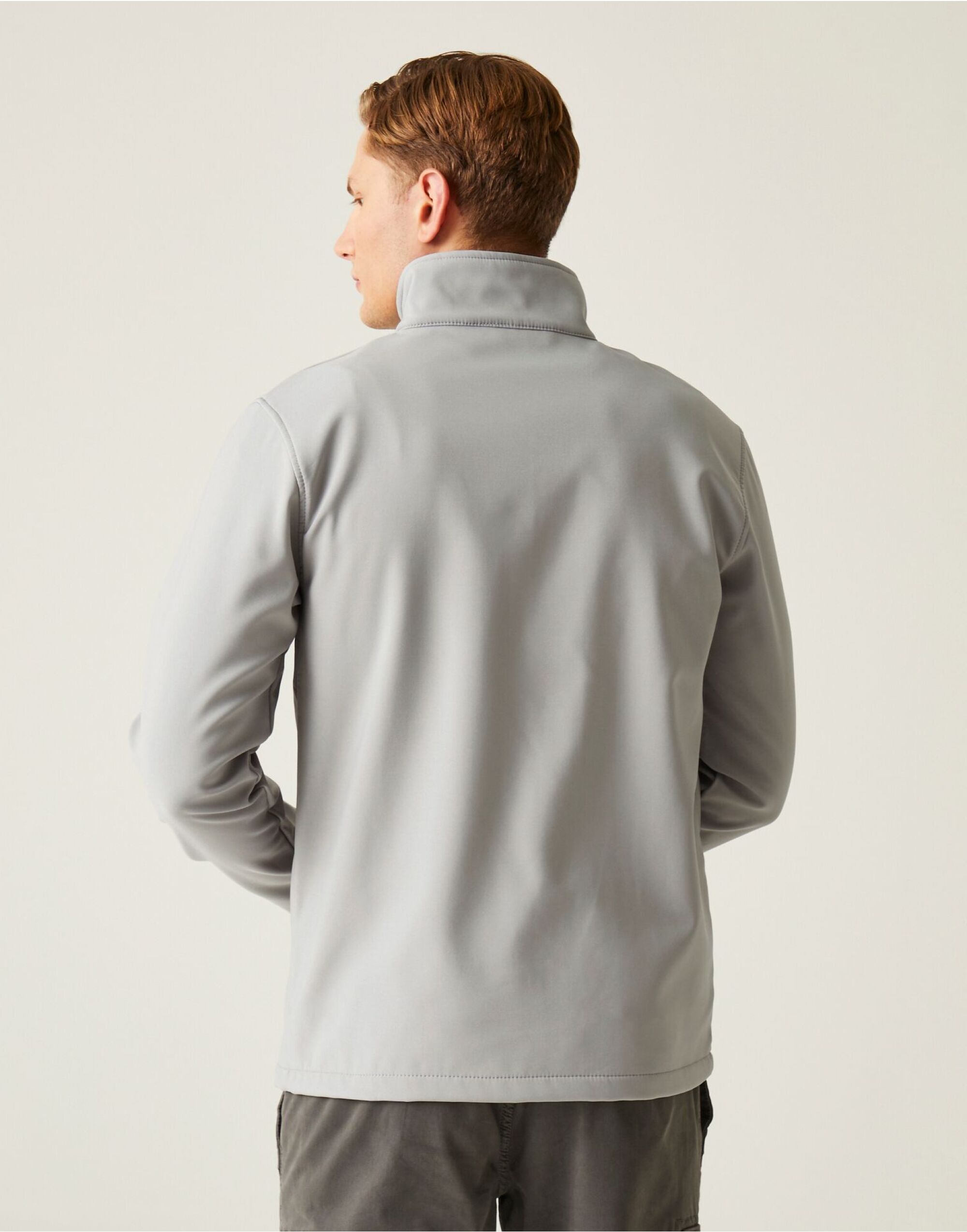TRA762 Mineral Grey/Black Ascender Two Layer Softshell Jacket