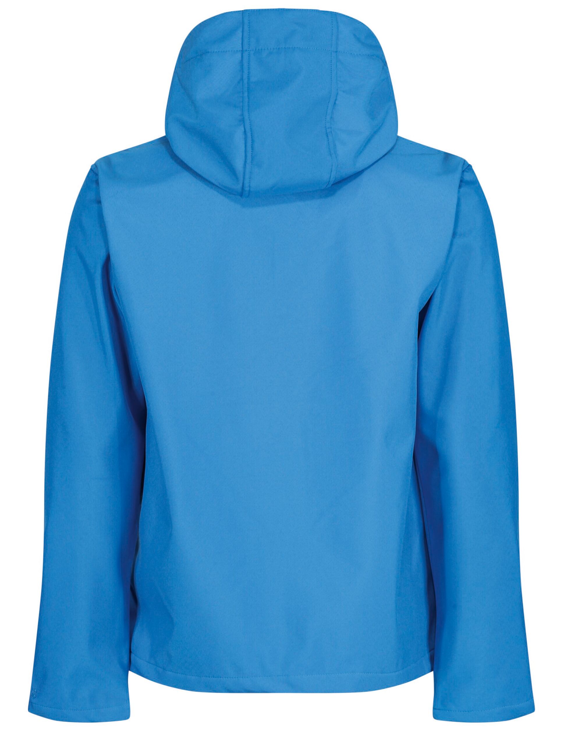 TRA701 French Blue / Navy Venturer 3 Layer Hooded Softshell
