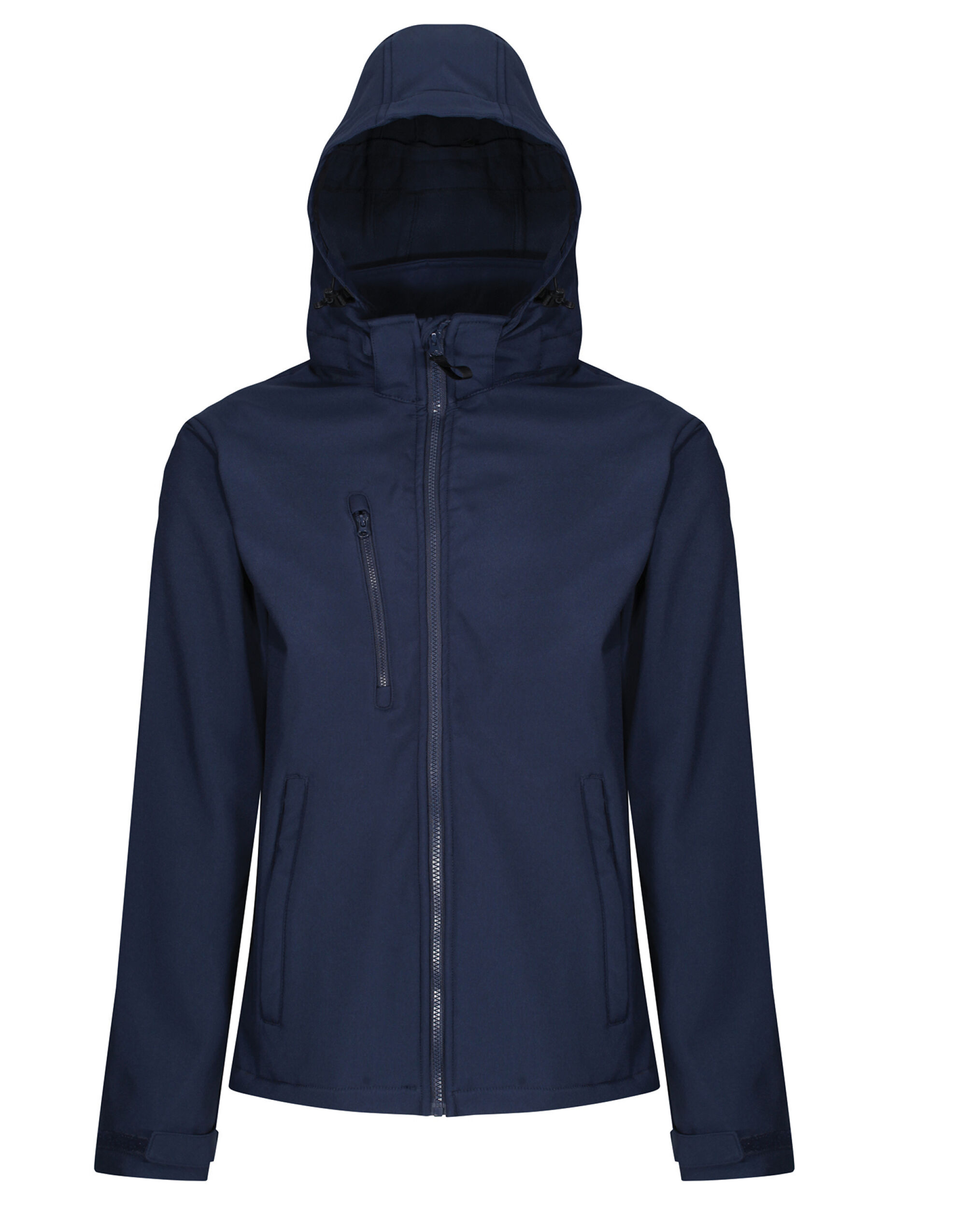 TRA701 Navy/Navy Venturer 3 Layer Hooded Softshell