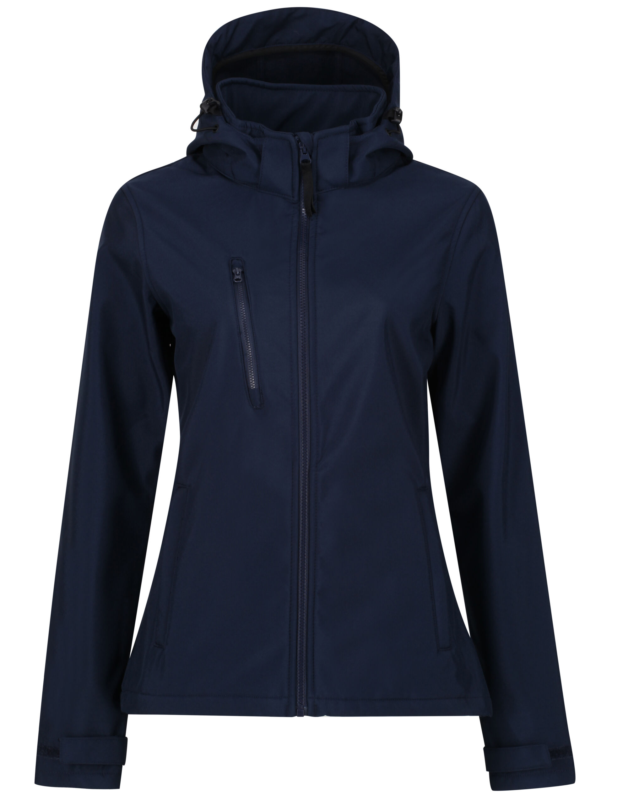 TRA702 Navy/Navy Women’s Venturer Hooded Softshell