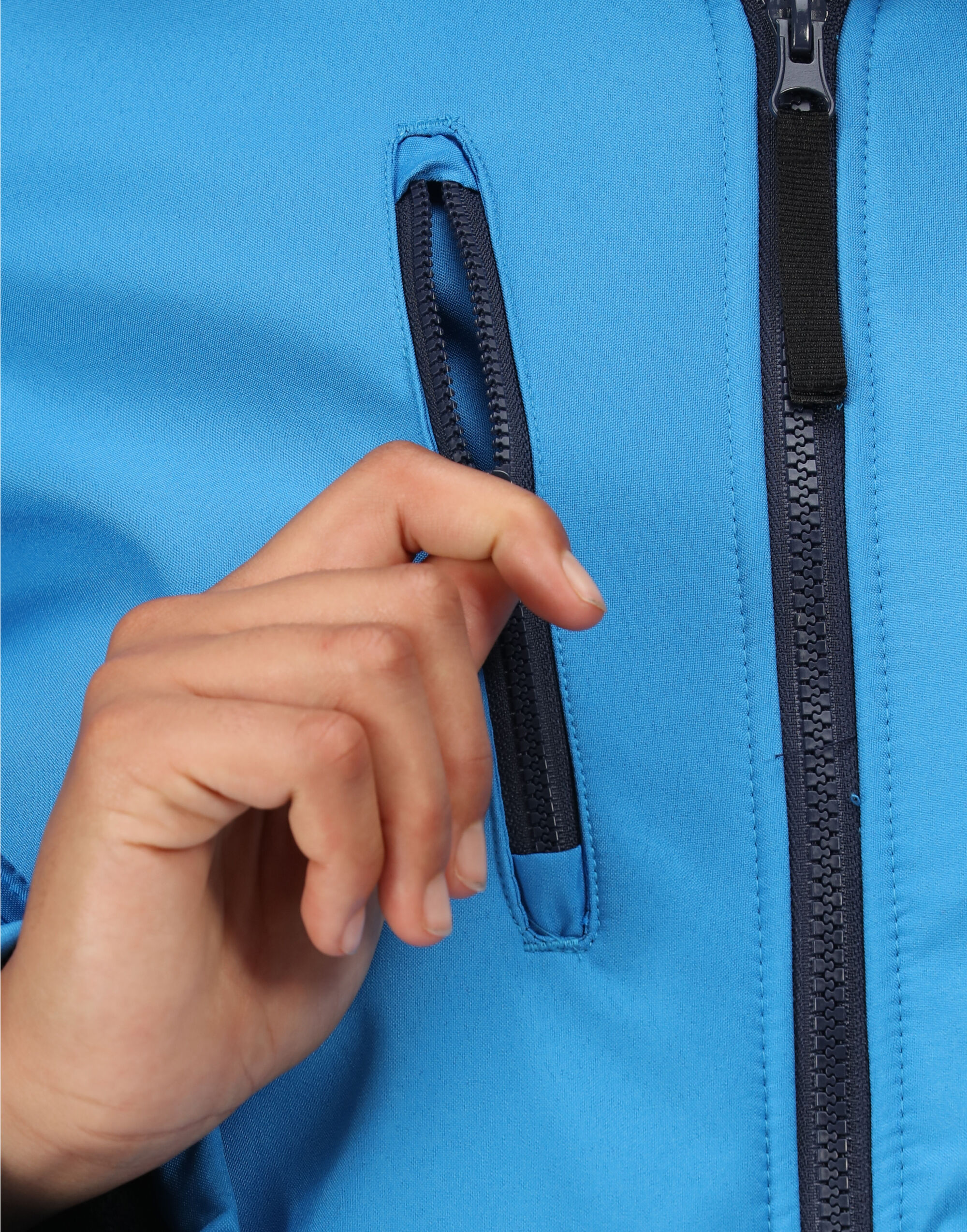 TRA702 Women’s Venturer Hooded Softshell French Blue / Navy