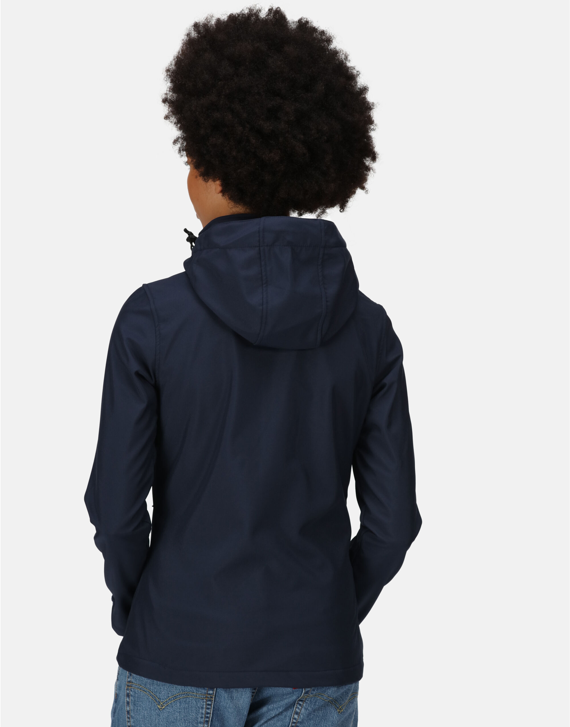 TRA702 Navy/ French Blue Women’s Venturer Hooded Softshell