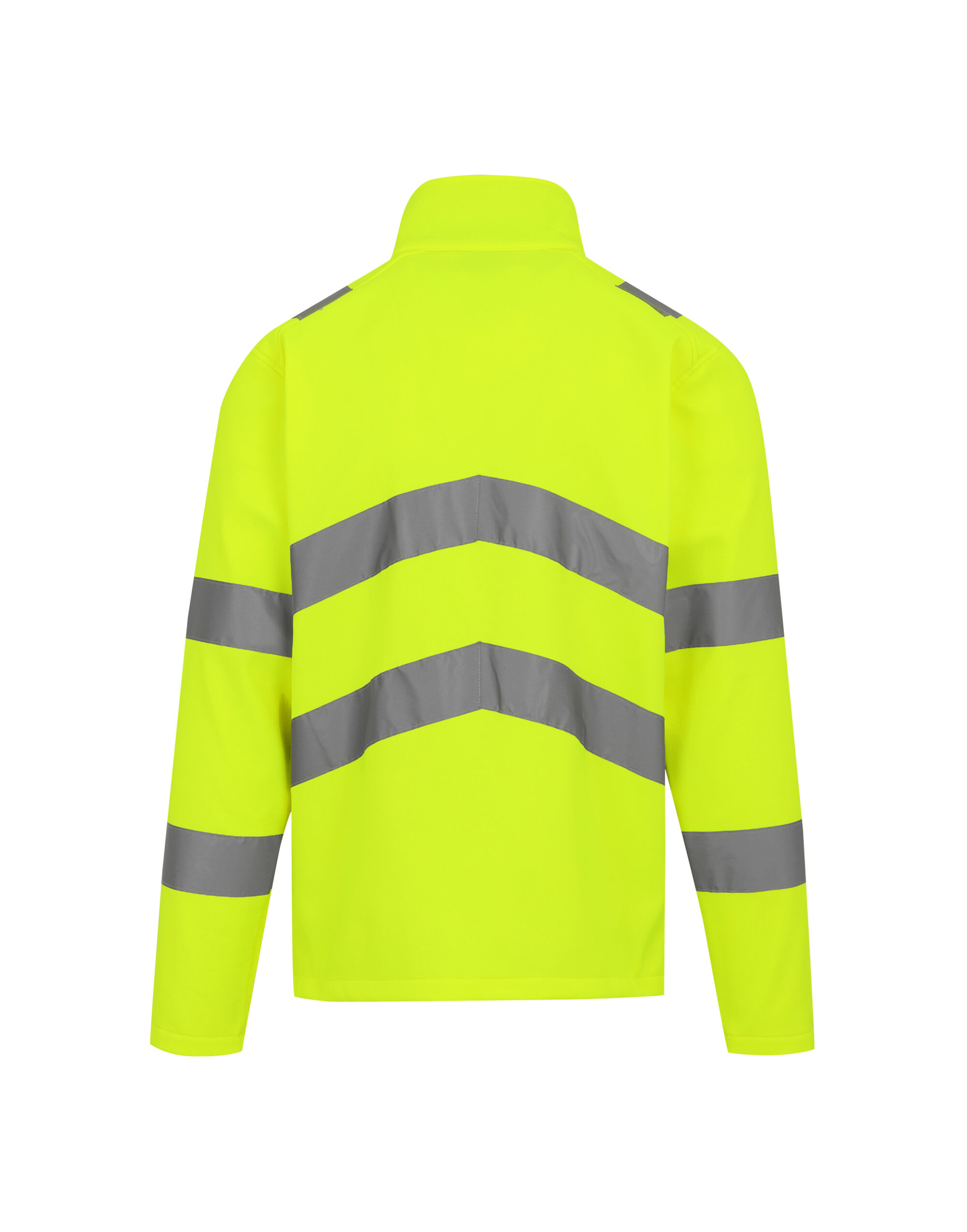 TRA712 Hi-Vis Yellow Hi-Vis Pro Contract Ablaze 2 Layer Softshell Jacket (Class 3)