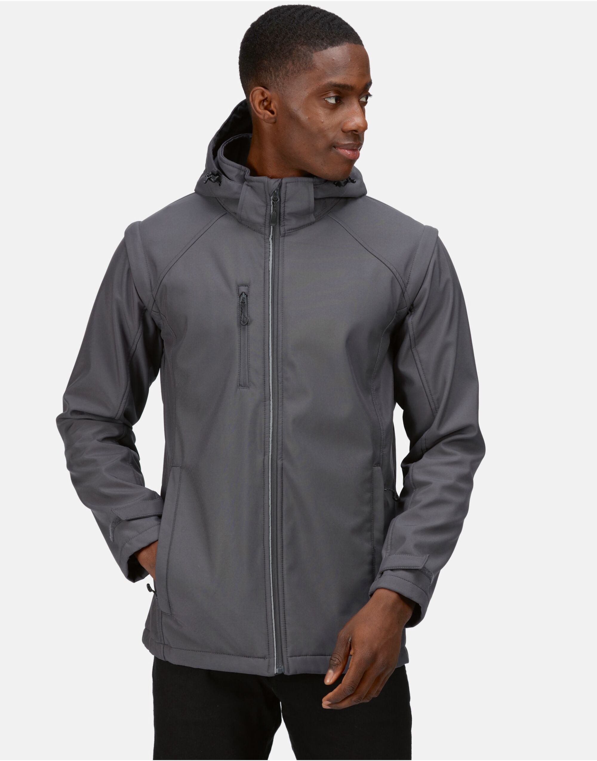 TRA713 Men’s Erasmus 4-In-1 Softshell Jacket Seal Grey/Seal Grey