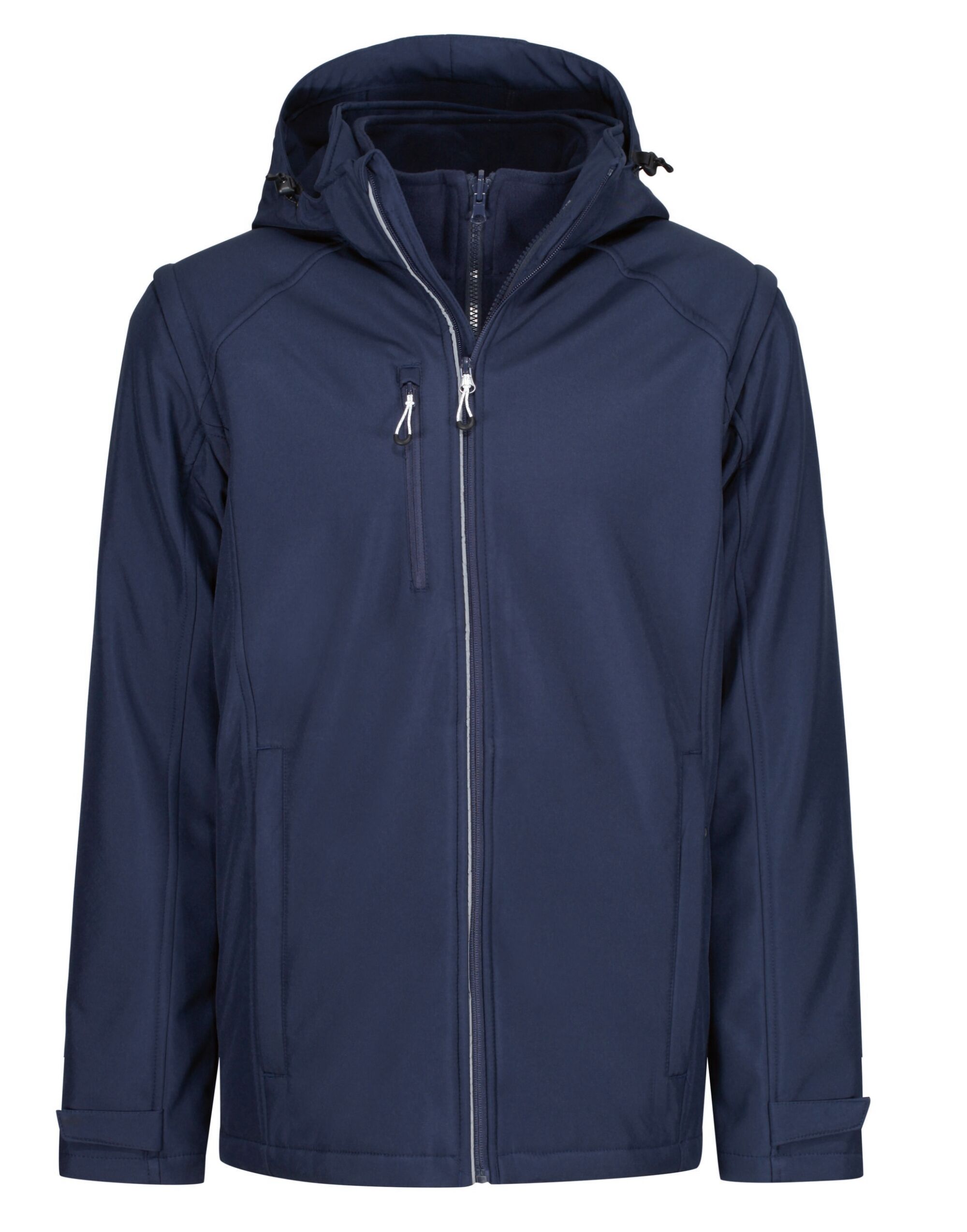 TRA713 Navy/Navy Men’s Erasmus 4-In-1 Softshell Jacket