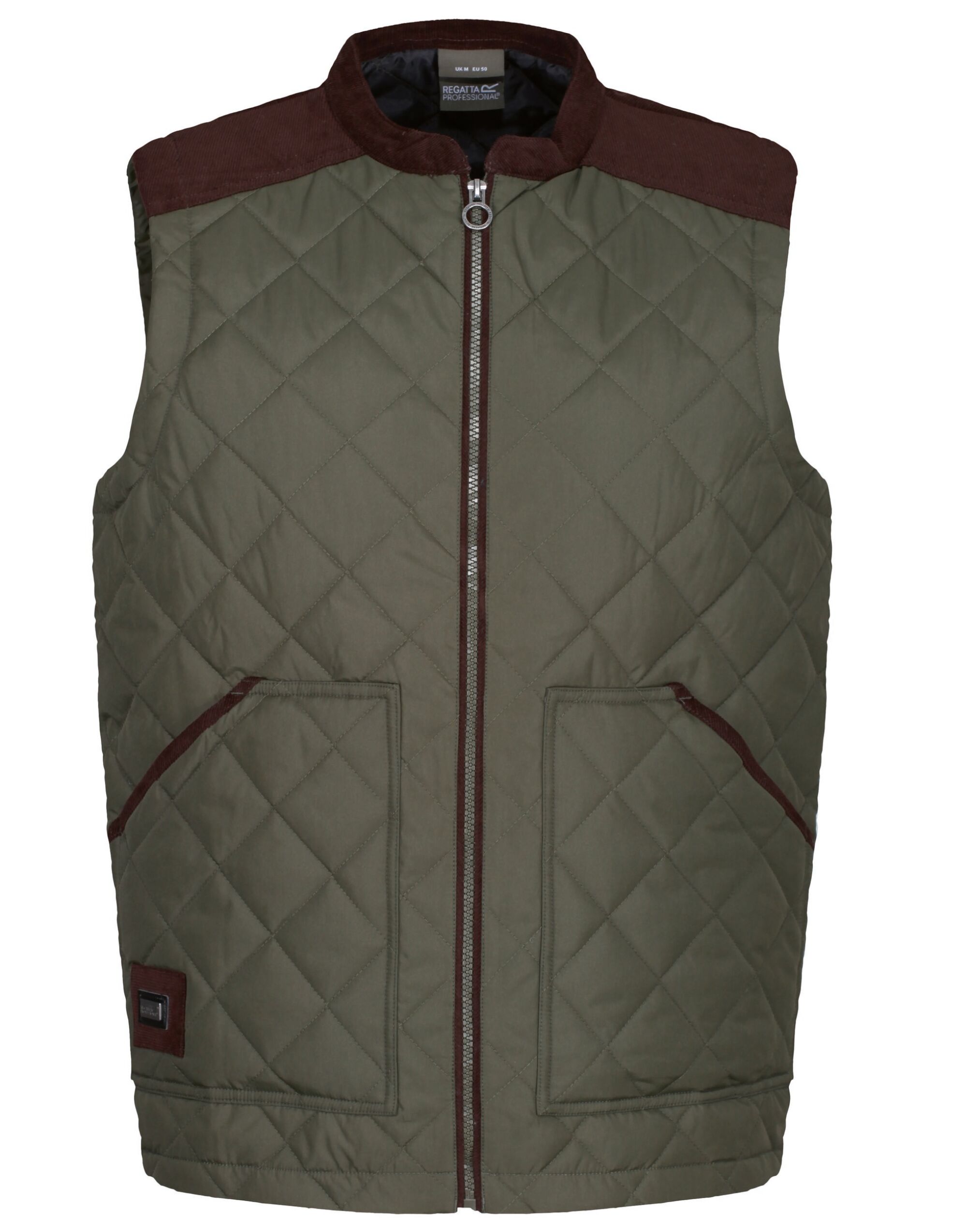 Dark Khaki Moreton Quilted Gilet