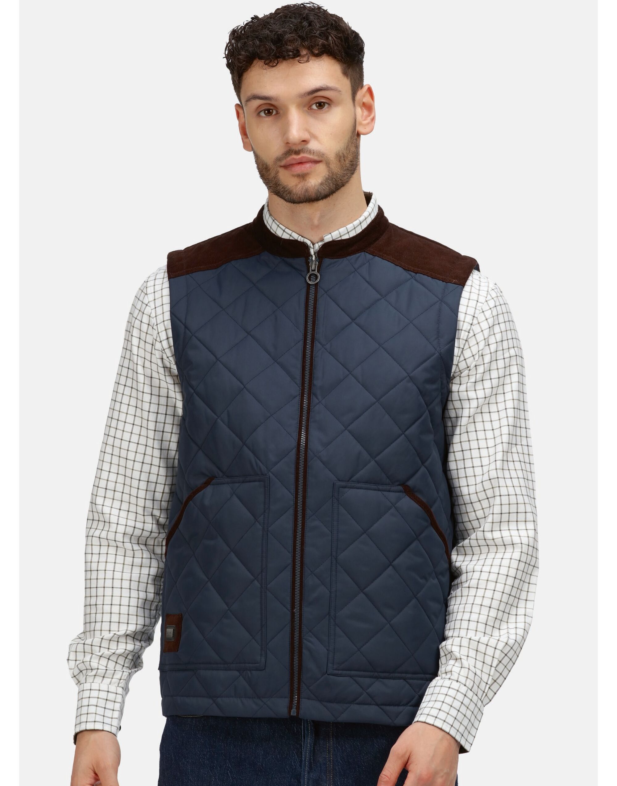 TRA876 Moreton Quilted Gilet Navy