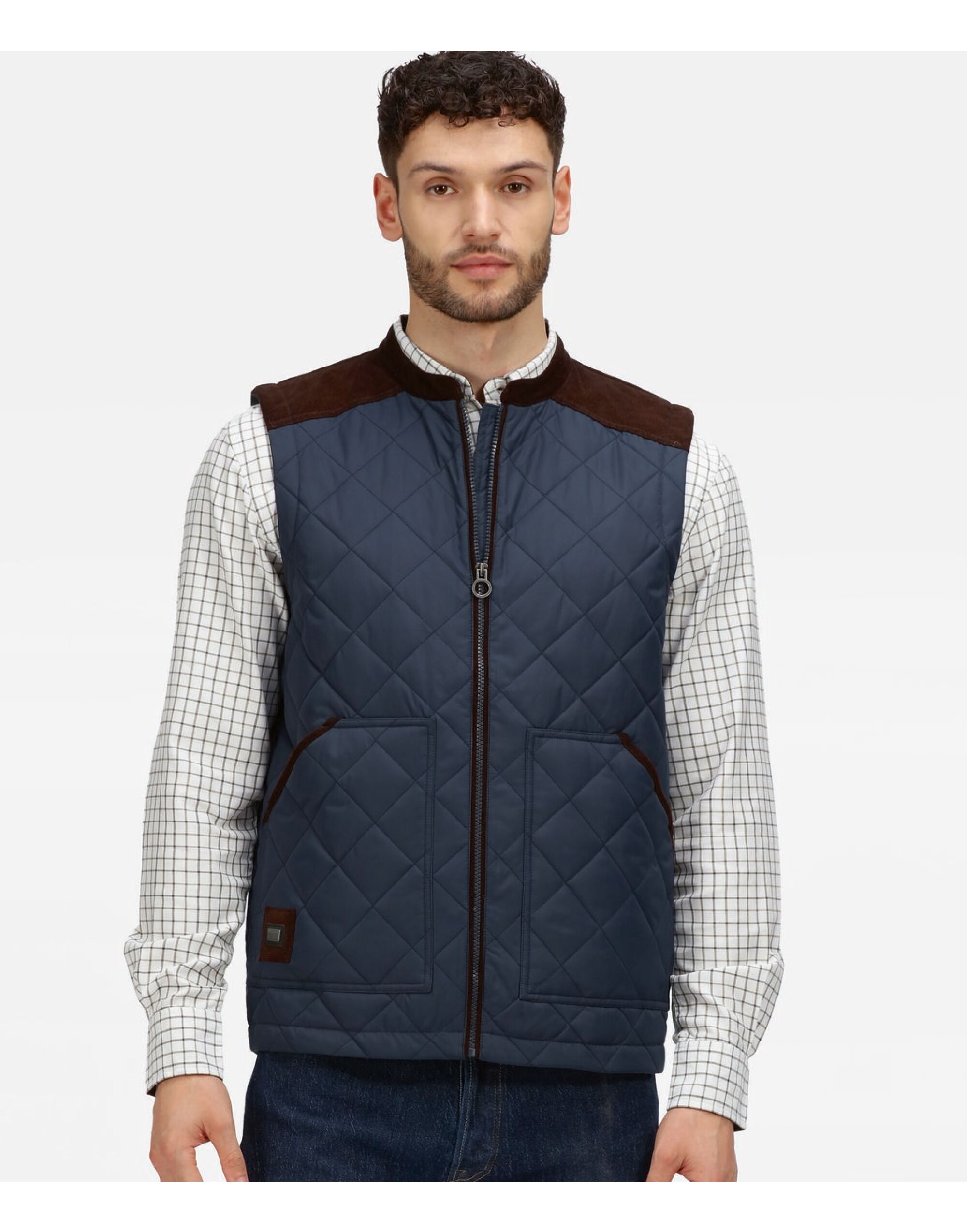 TRA876 Moreton Quilted Gilet Navy