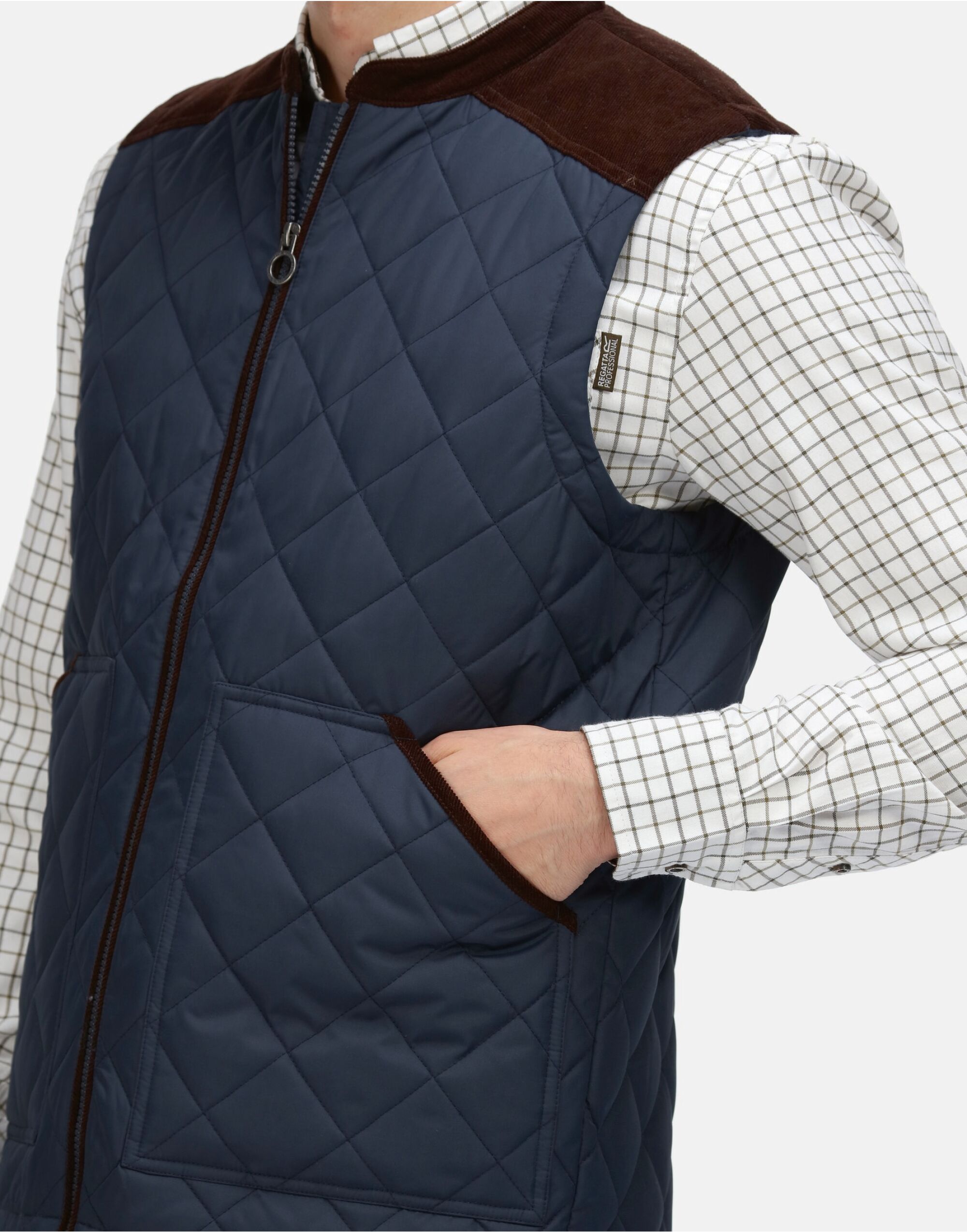 TRA876 Moreton Quilted Gilet Navy