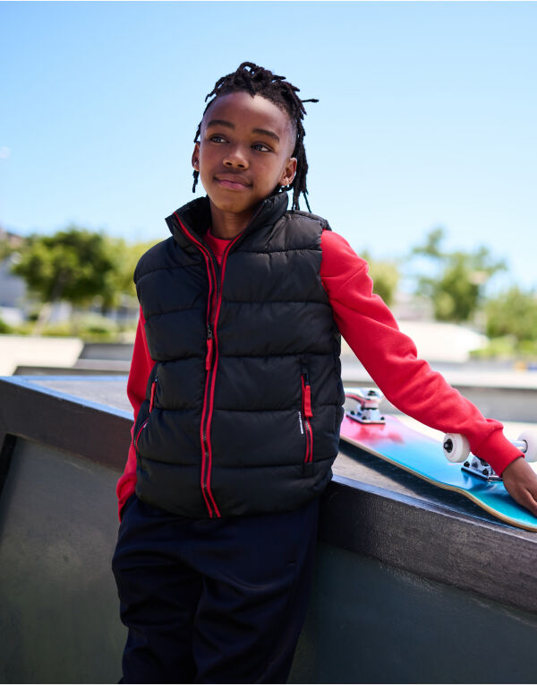 TRA884 Scholar Thermal Bodywarmer Black/Classic Red