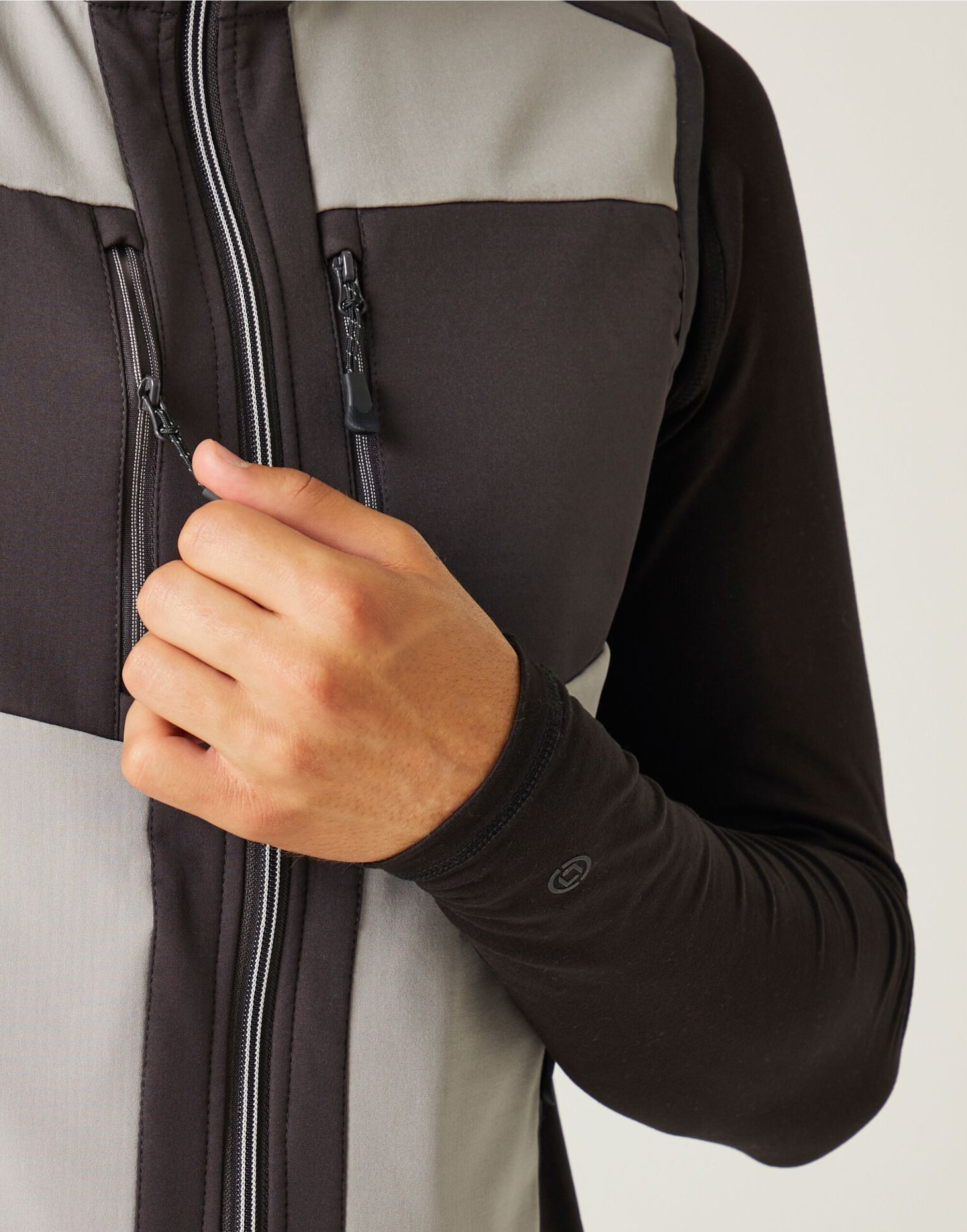 TRA907 E-Volve Unisex Two Layer SoftShell BodyWarmer Mineral Grey/Ash