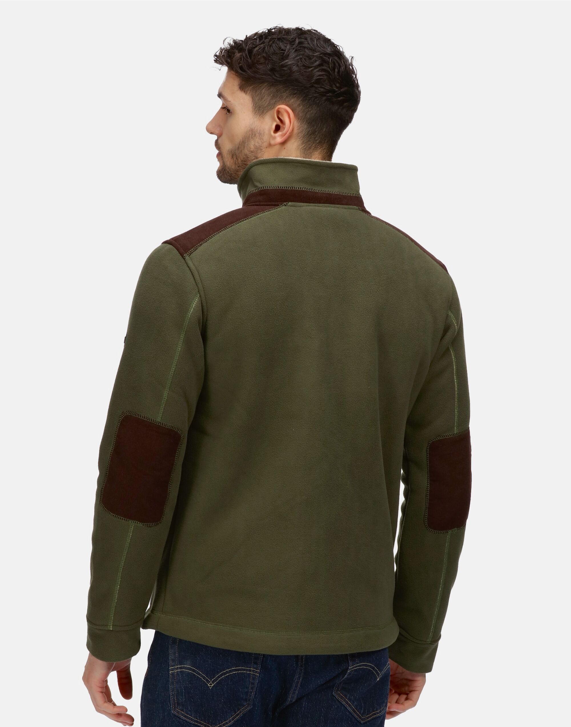 TRF666 Dark Khaki Faversham Full Zip Fleece
