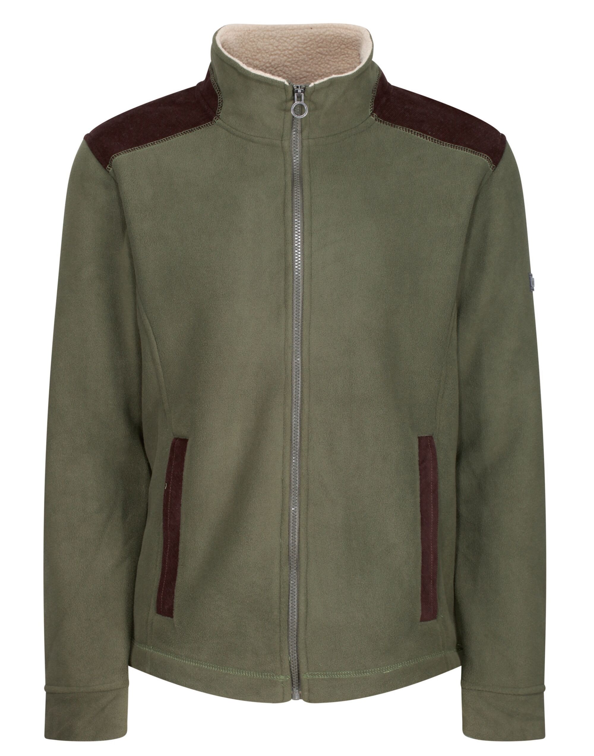 TRF666 Dark Khaki Faversham Full Zip Fleece