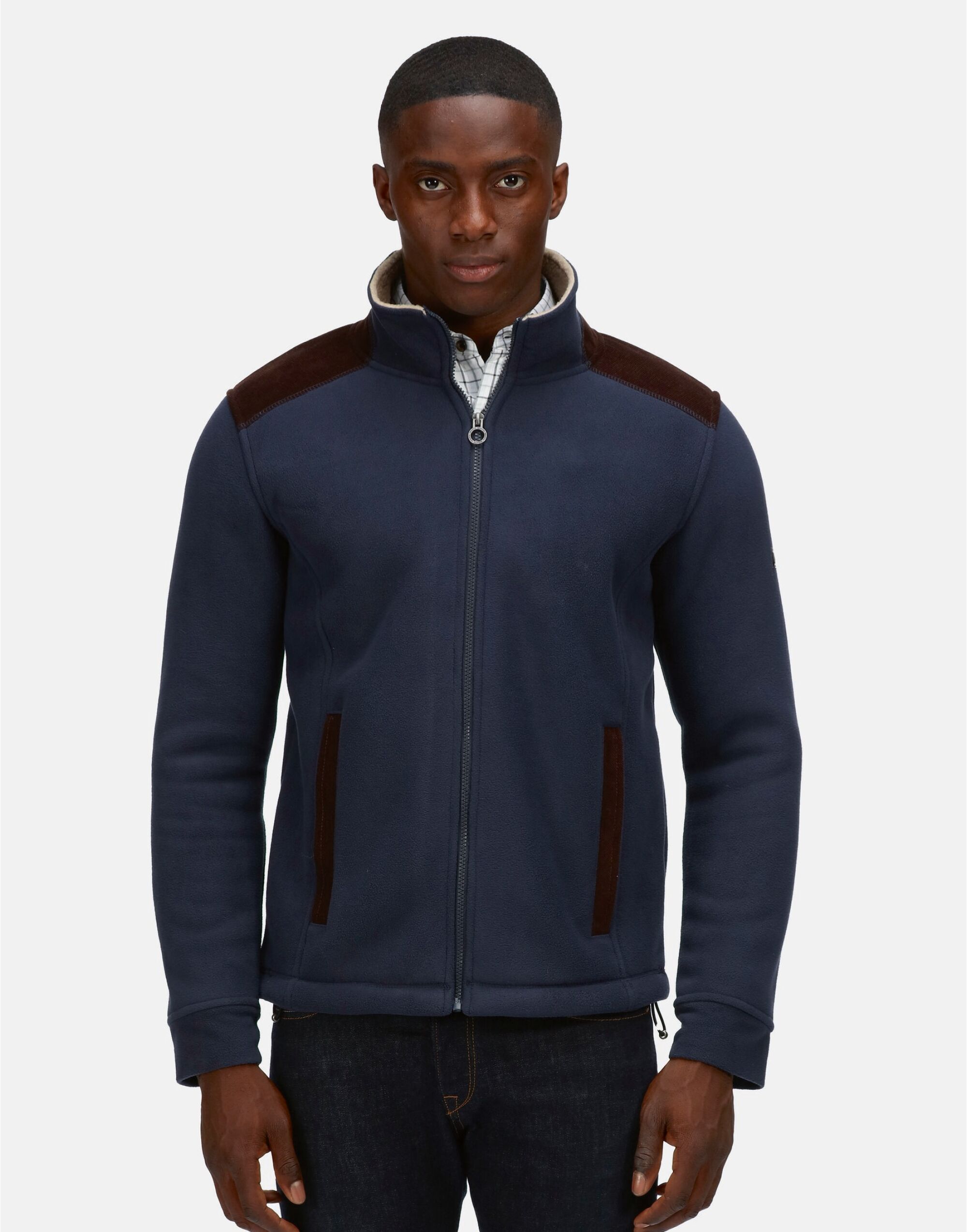 TRF666 Navy Faversham Full Zip Fleece