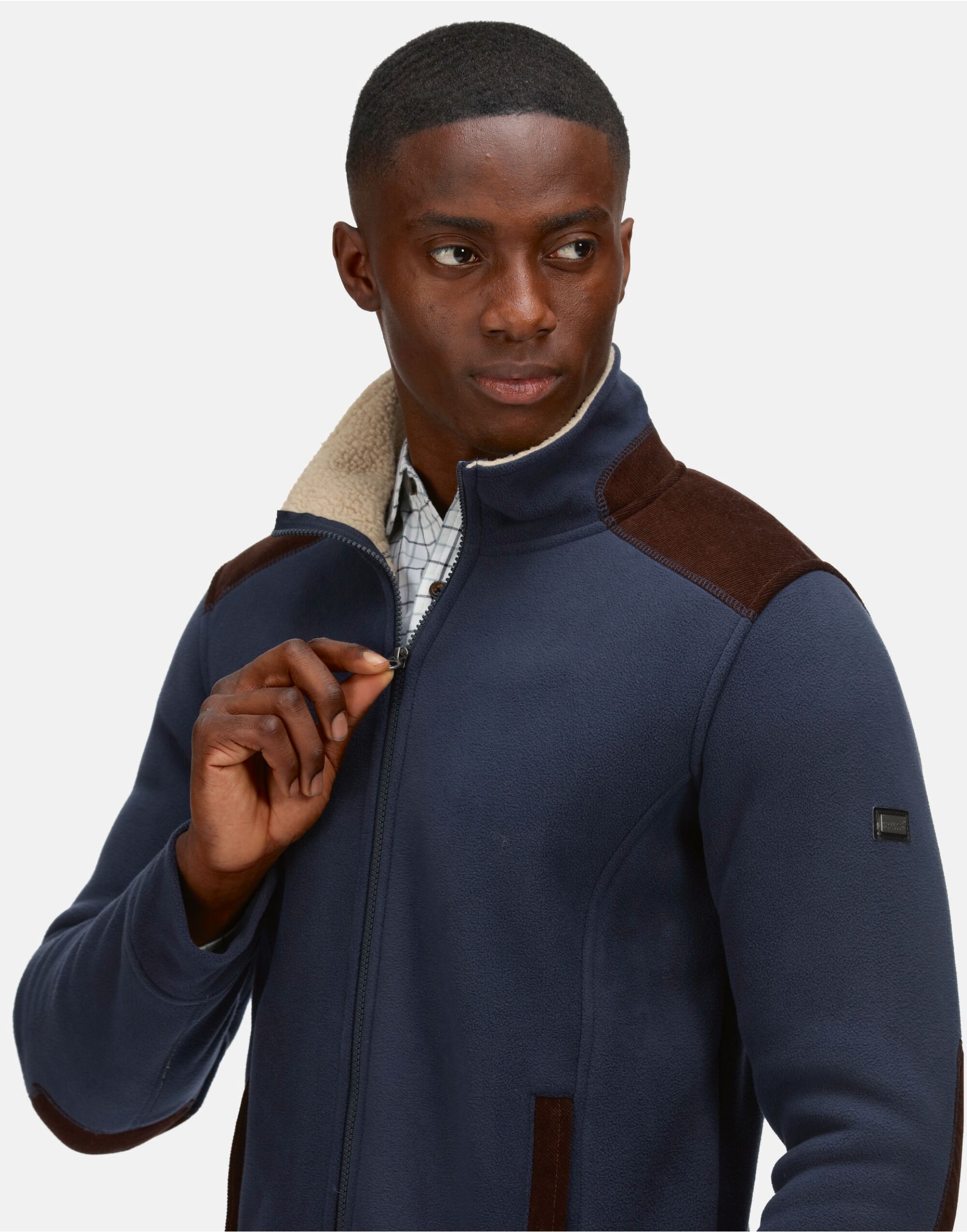 TRF666 Navy Faversham Full Zip Fleece
