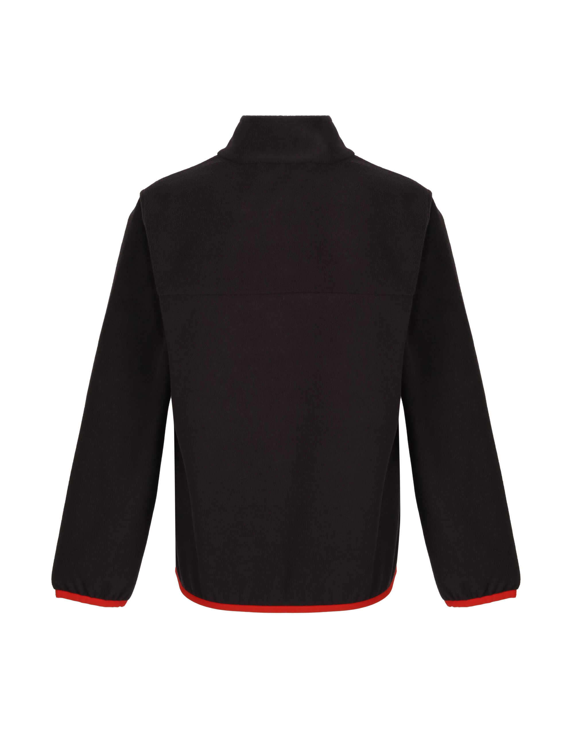 TRF679 Micro Fleece Half Zip Black/Classic Red
