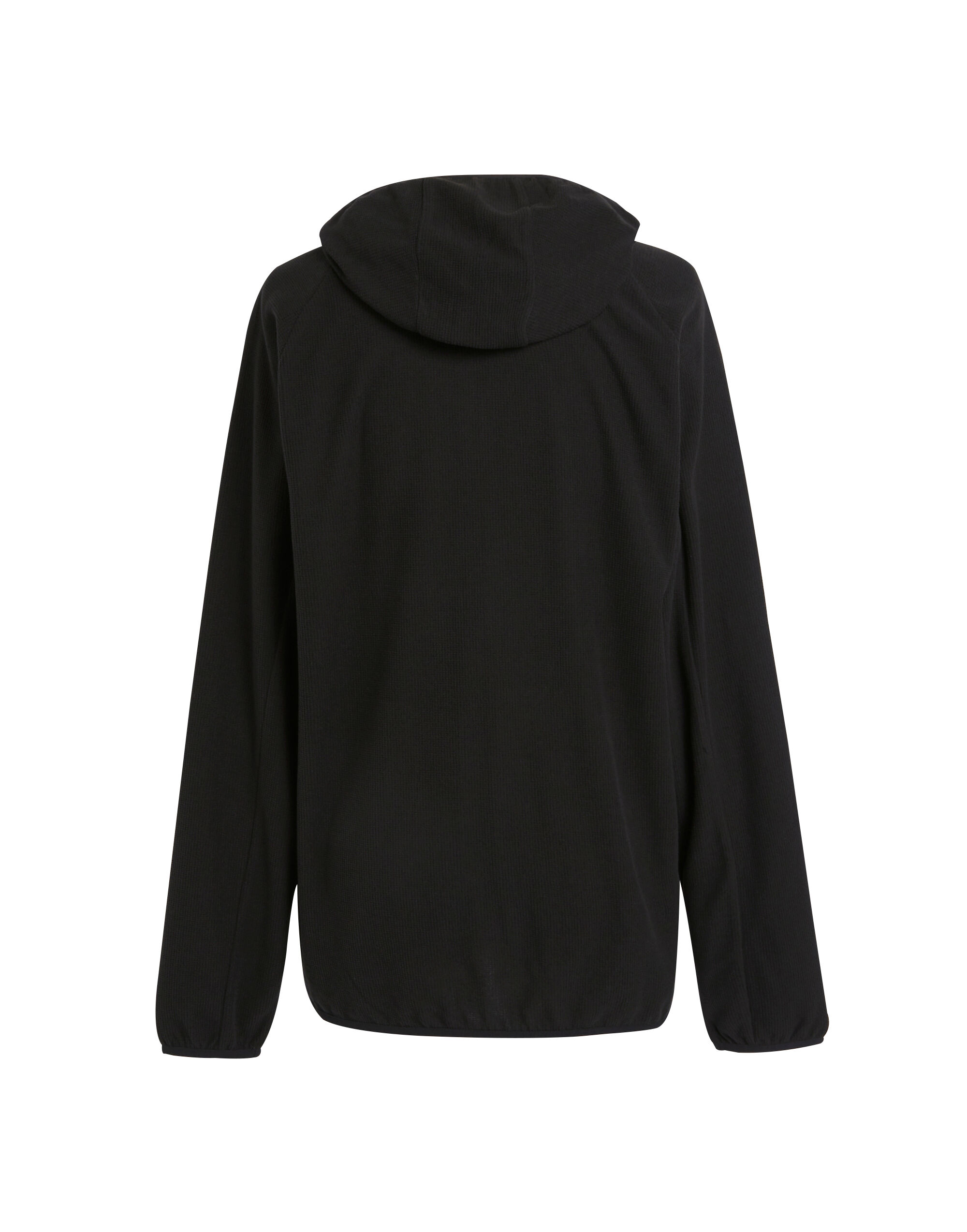 TRF690 Mens Navigate Full Zip Fleece Black Orange Pop