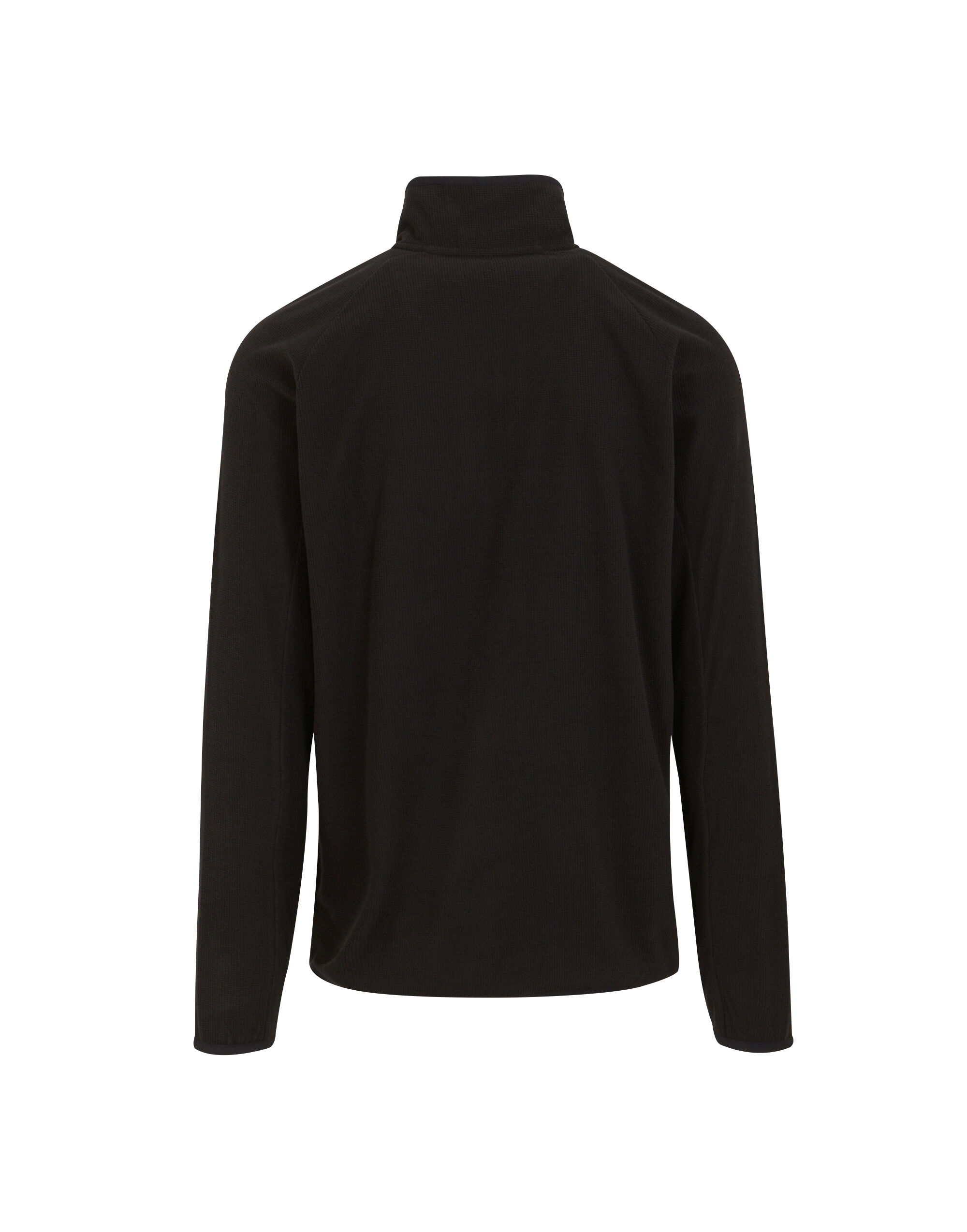 TRF691 Black Orange Pop Mens Navigate Half Zip Fleece