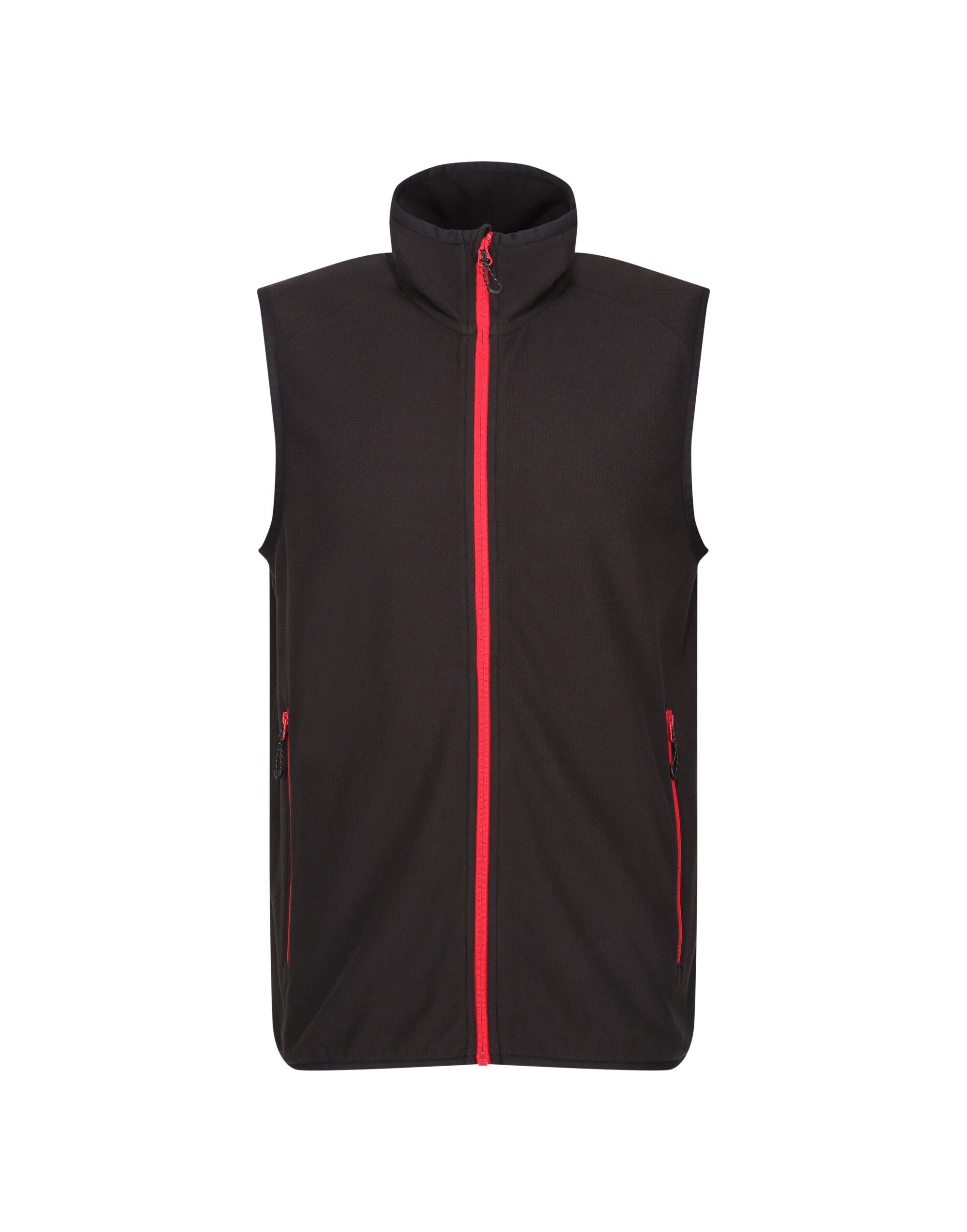 TRF695 Mens Navigate Fleece Bodywarmer Black/Classic Red