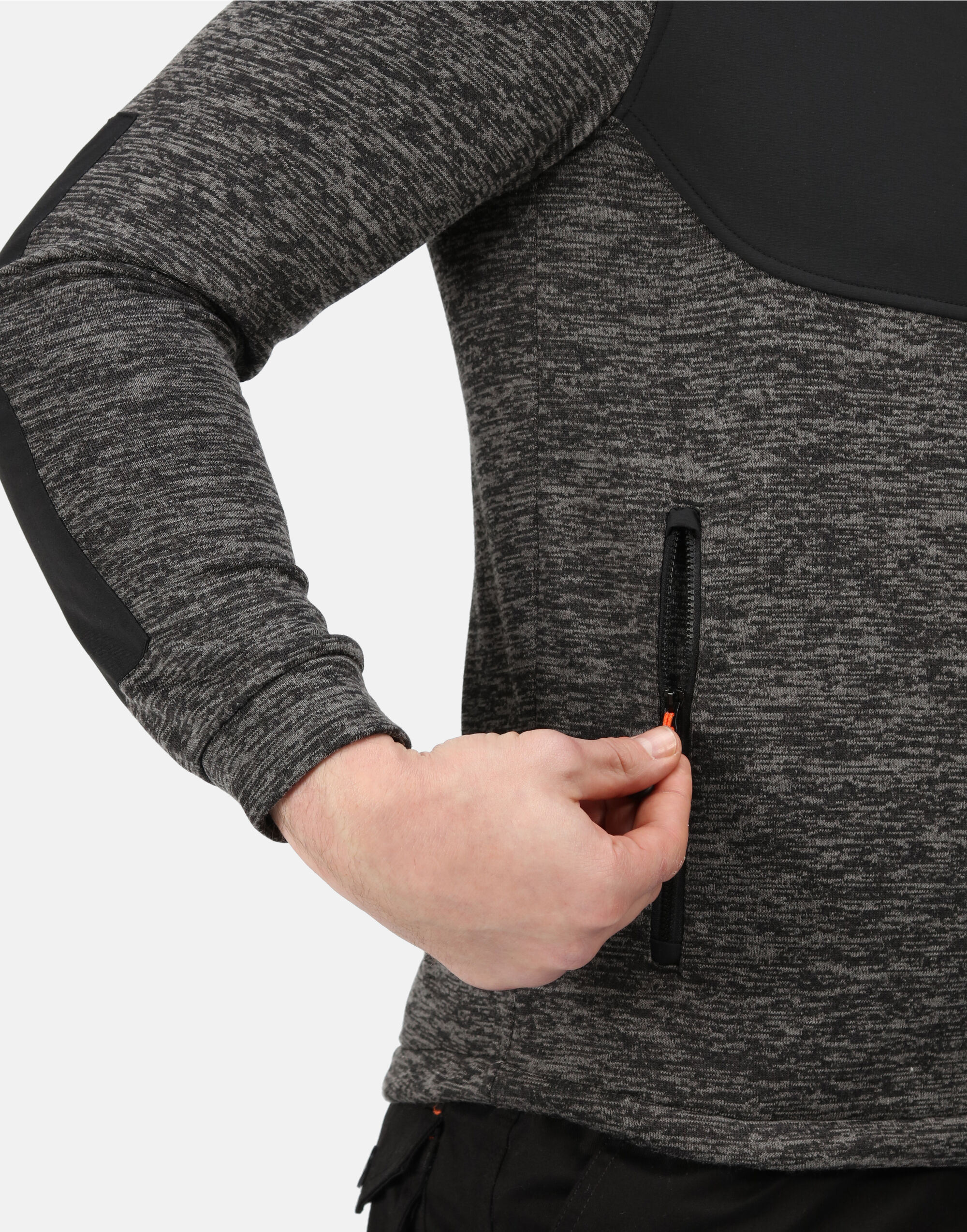 TRF624 Tactical Heist Hybrid Jacket Ash Marl/ Black