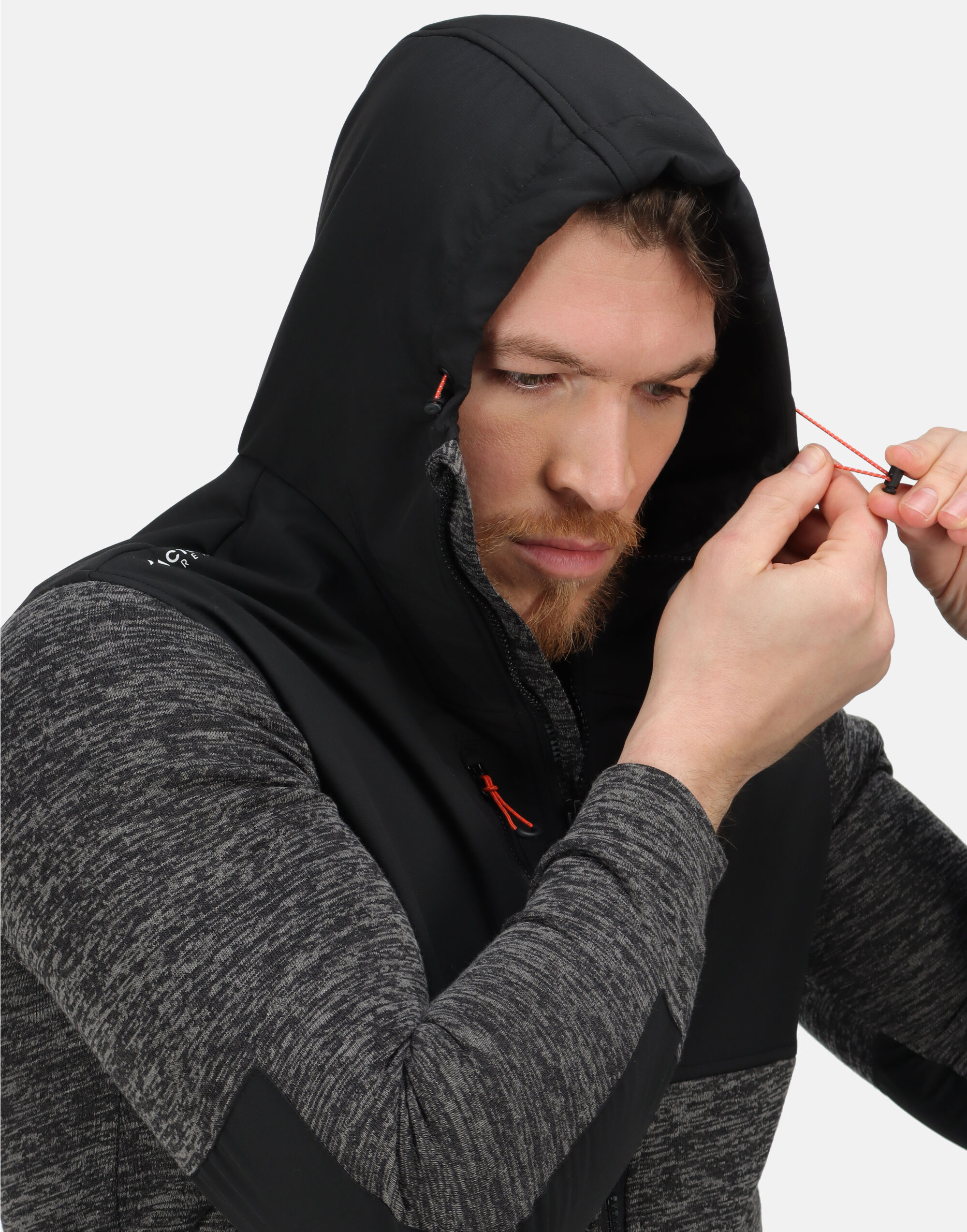 TRF624 Ash Marl/ Black Tactical Heist Hybrid Jacket