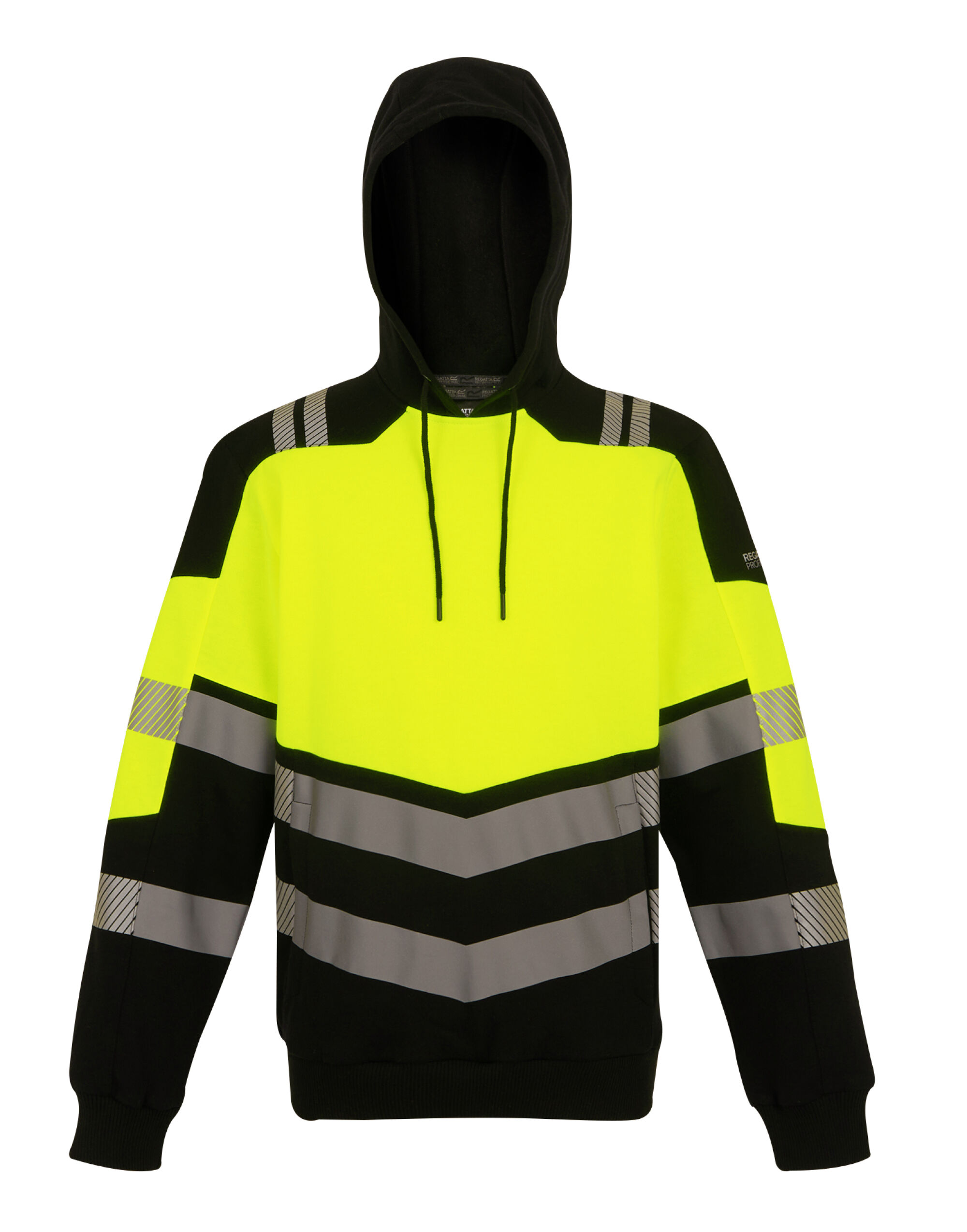 TRF780 Hi-Vis X-Pro Hoodie (Class 2) Black/Hi-Vis Yellow