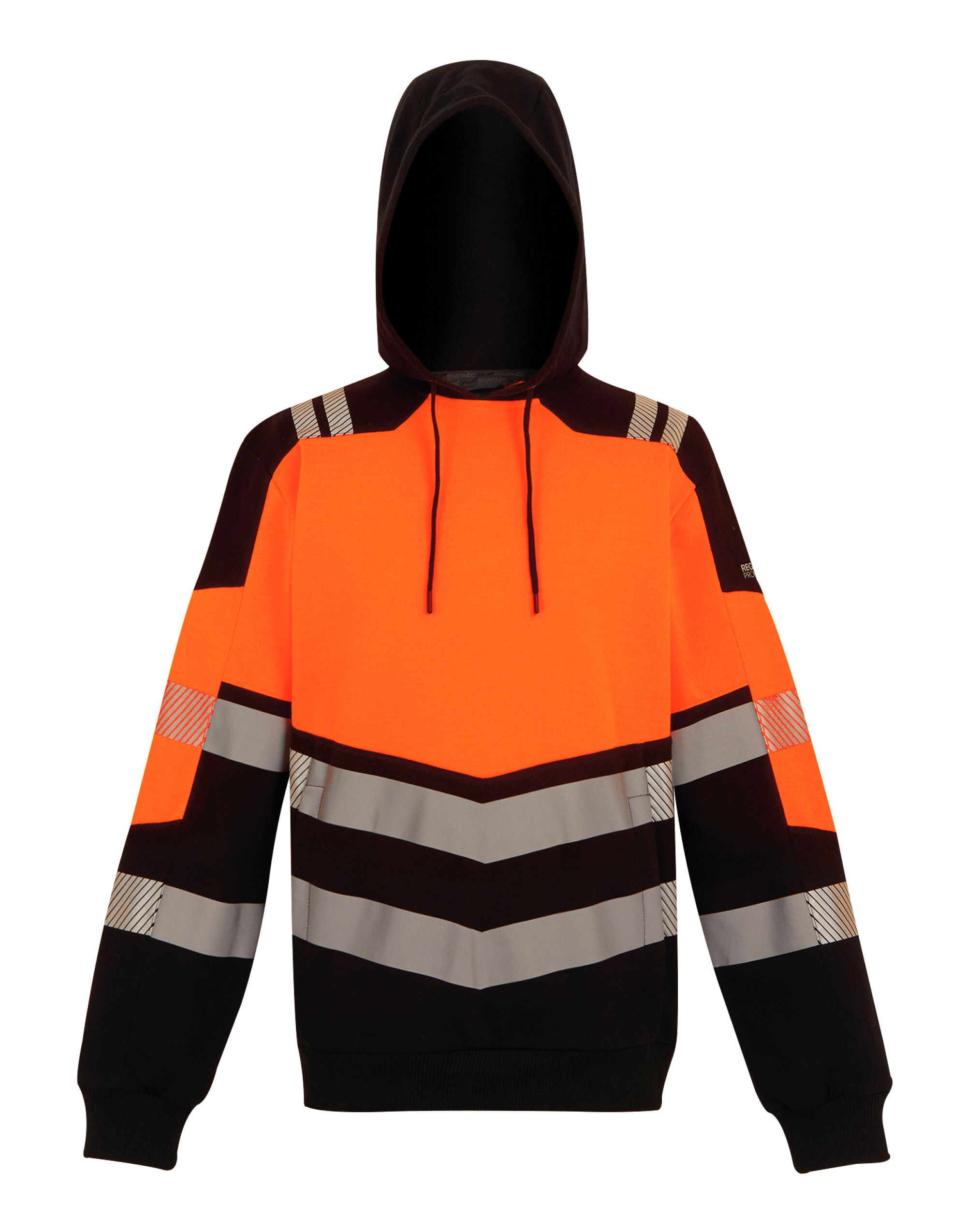 TRF780 Hi-Vis X-Pro Hoodie (Class 2) Black/Hi-Vis Orange