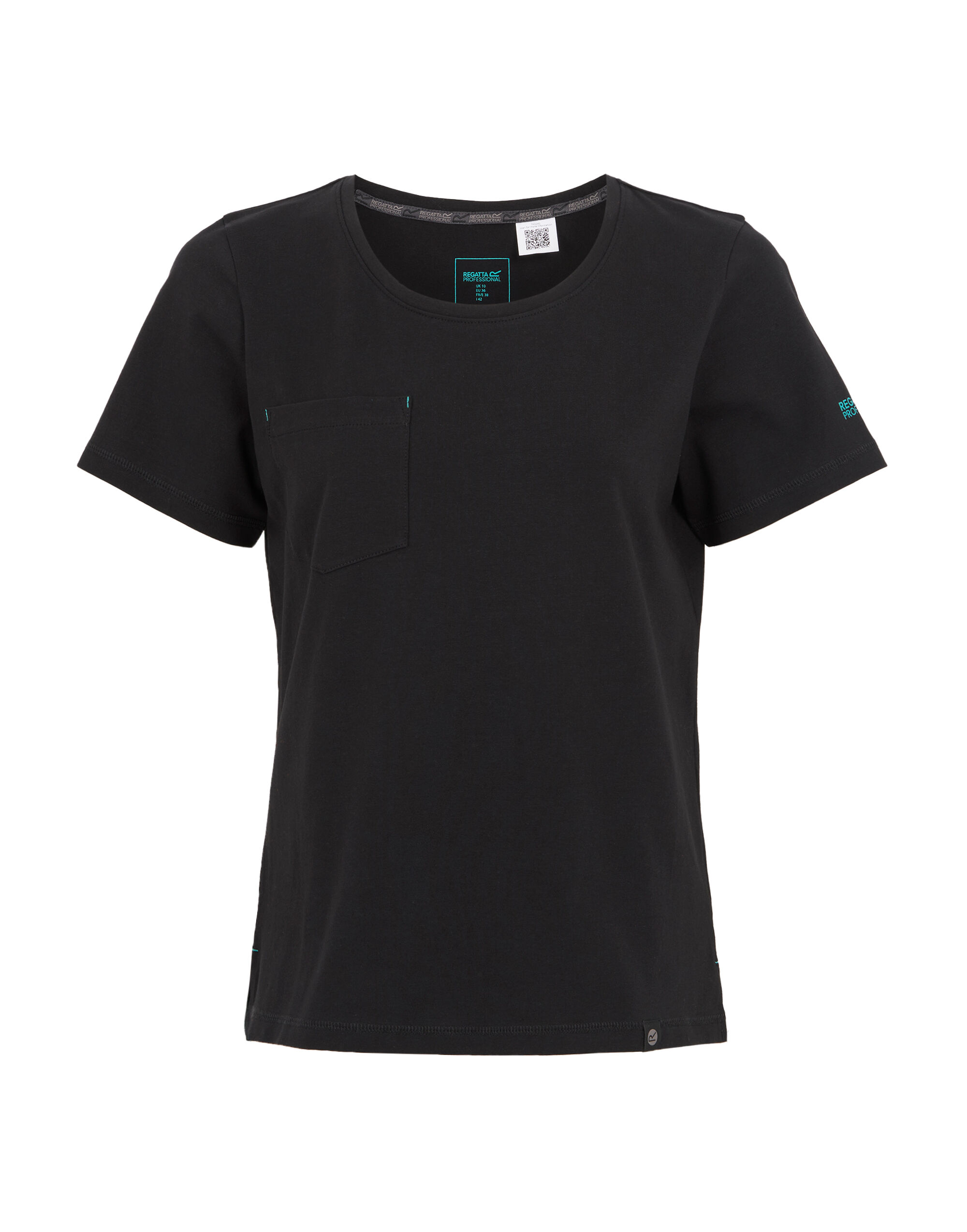 TRS242 Ladies Ada Cotton Stretch T-Shirt Black TRS242 Ladies Ada Cotton Stretch T-Shirt Black
