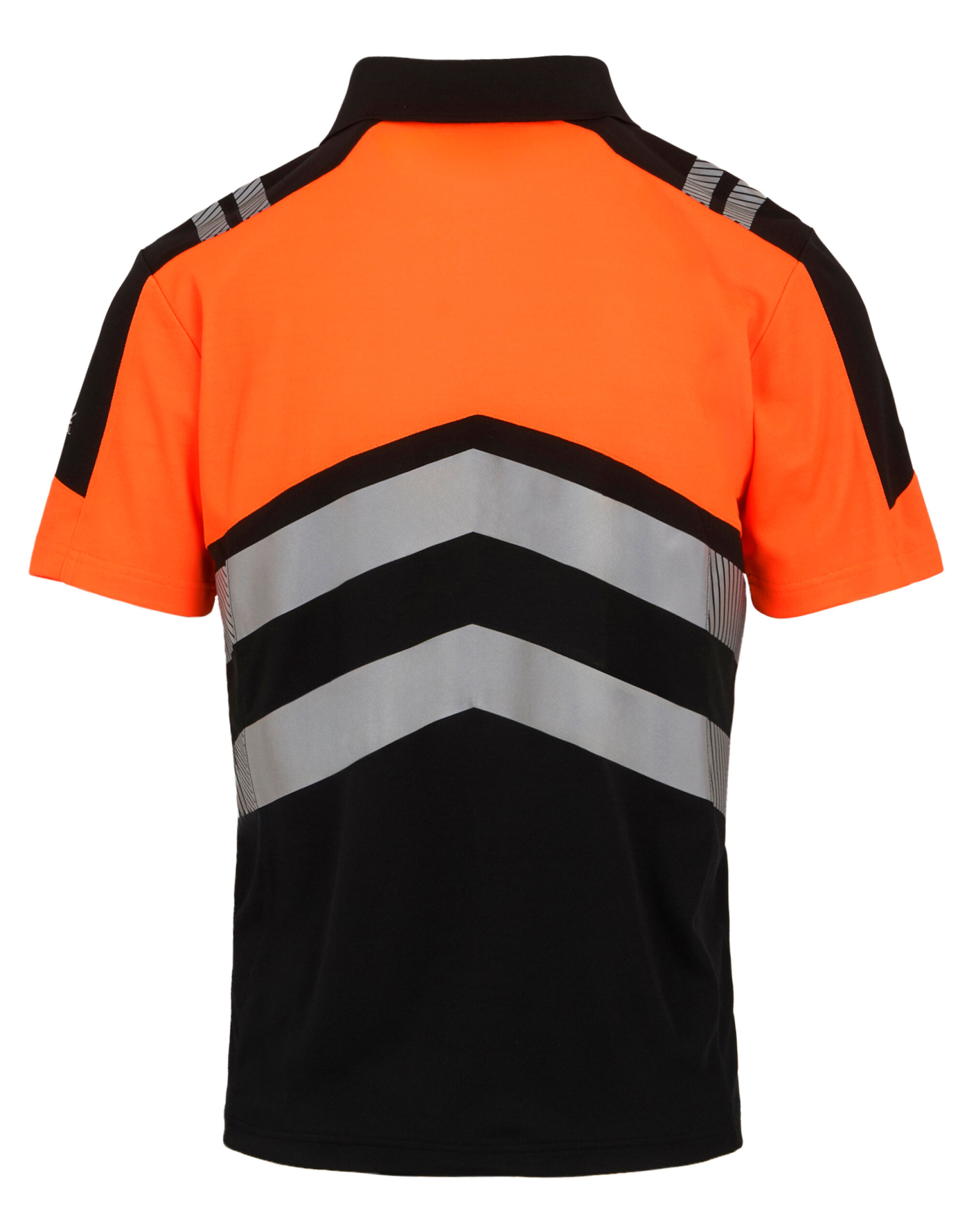 TRS281 Hi-Vis X-Pro Polo Black/Hi-Vis Orange