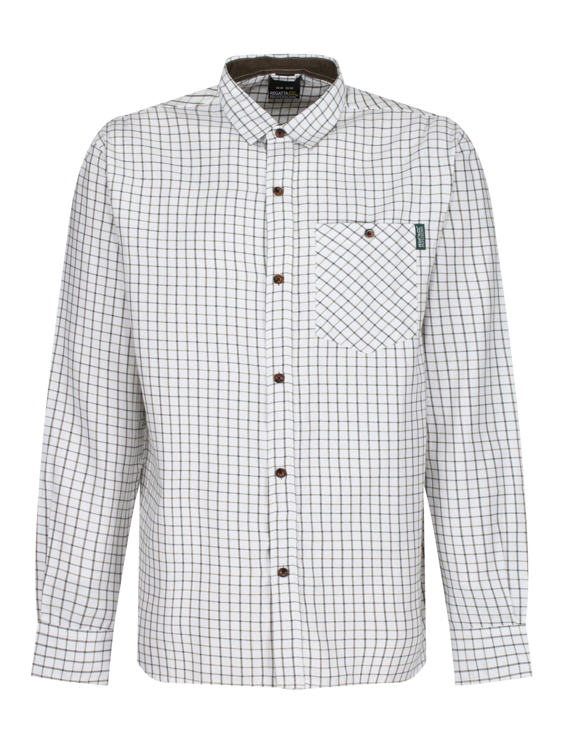 TRS215 Tattersall Check Shirt Thin Blue Check