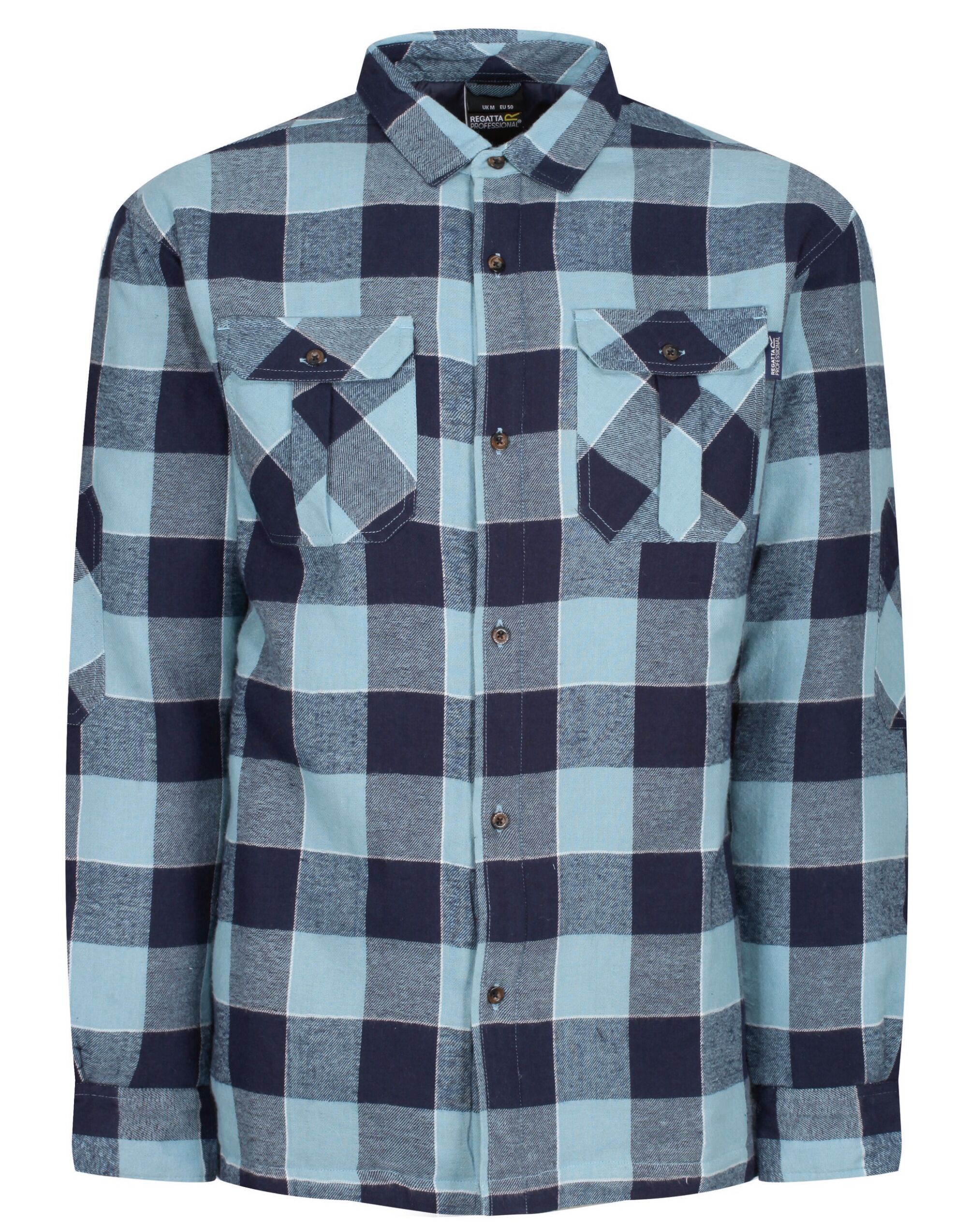 Wide Blue Check Shelford Check Shirt