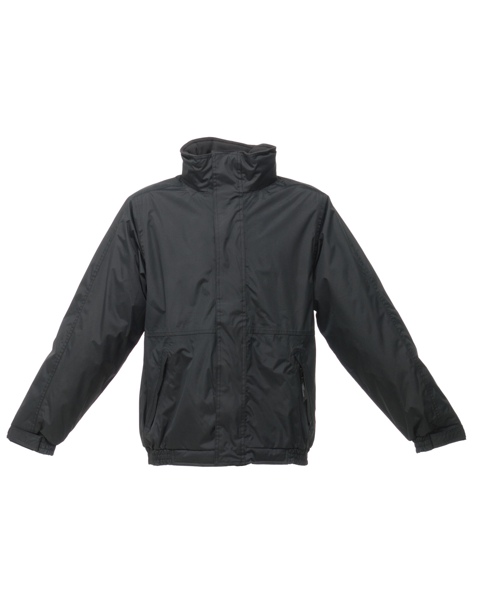 TRW297 Black/Ash Dover Men’s Fleece Lined Bomber Jacket