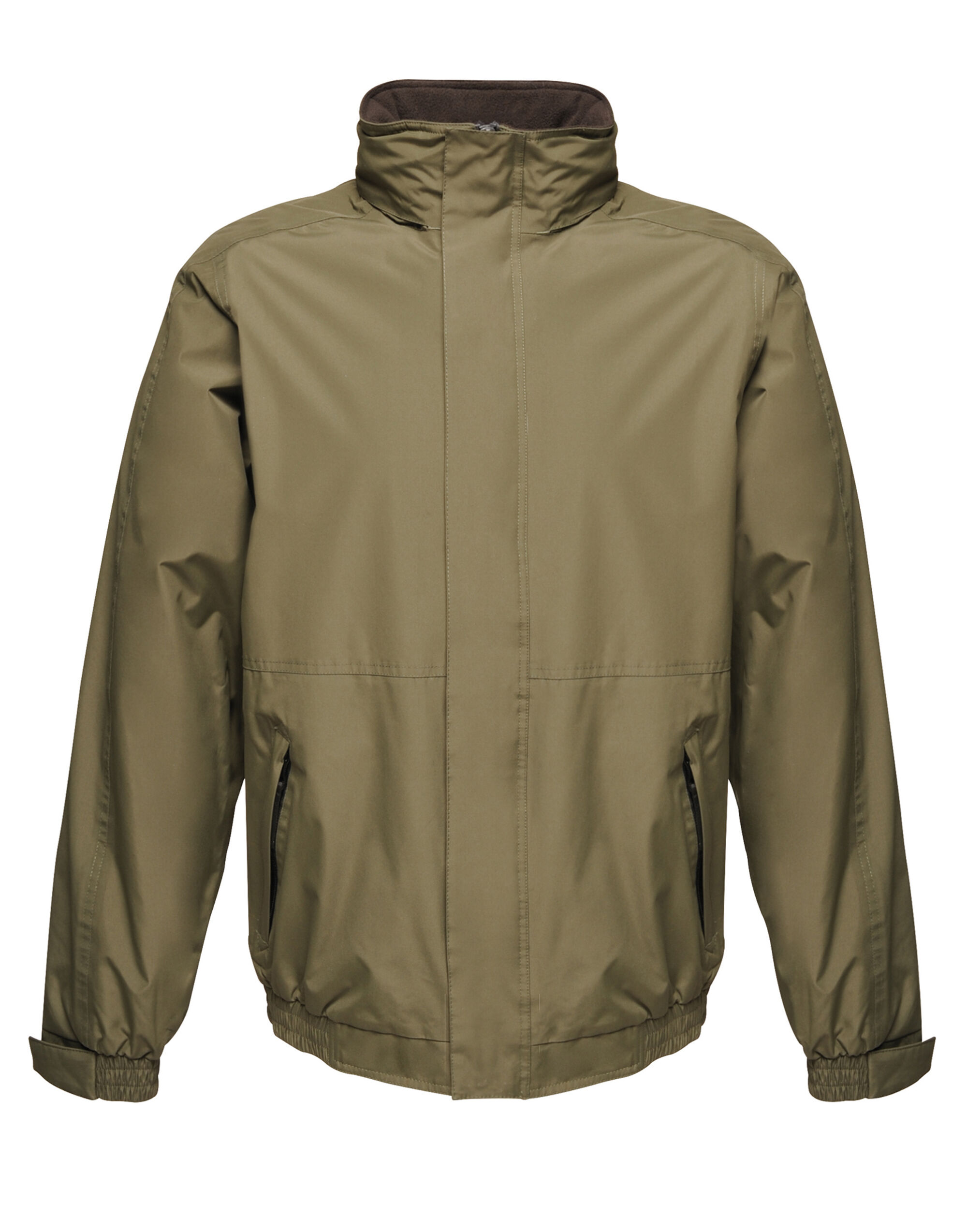 Dark Khaki/Black Dover Men’s Fleece Lined Bomber Jacket