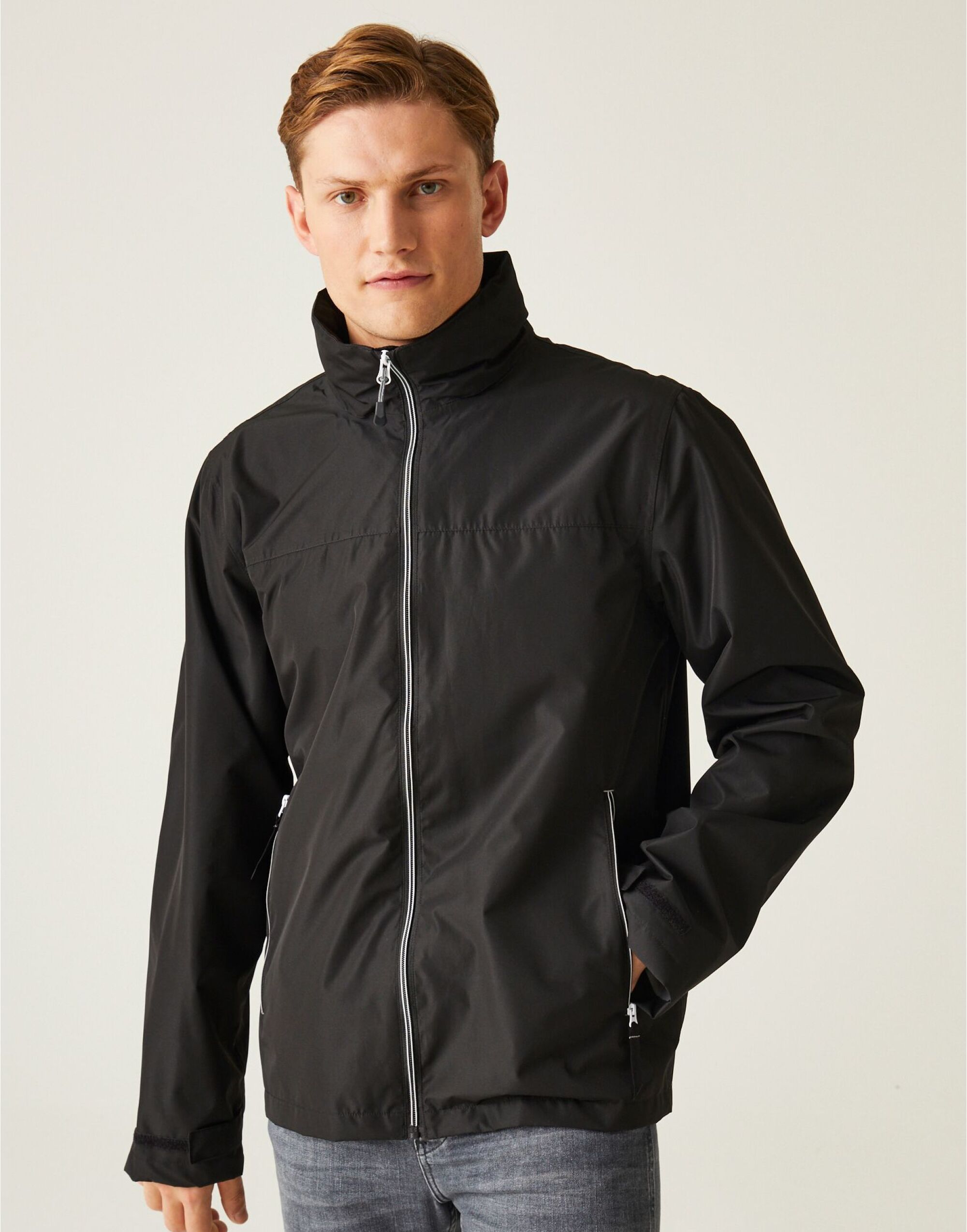 TRW532 Ascender Waterproof Shell Jacket Black/Mineral Grey TRW532 Ascender Waterproof Shell Jacket Black/Mineral Grey