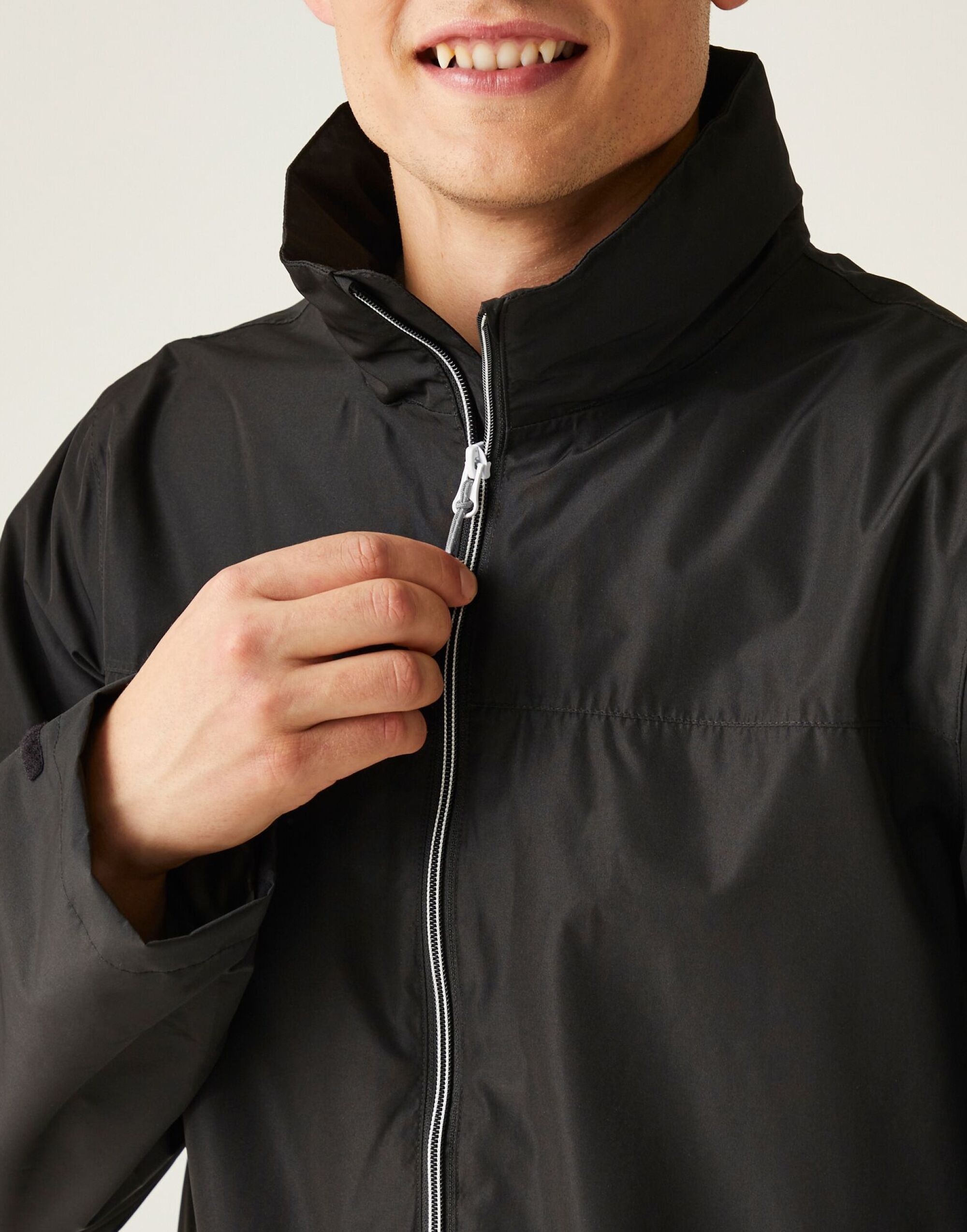 TRW532 Ascender Waterproof Shell Jacket Black/Mineral Grey
