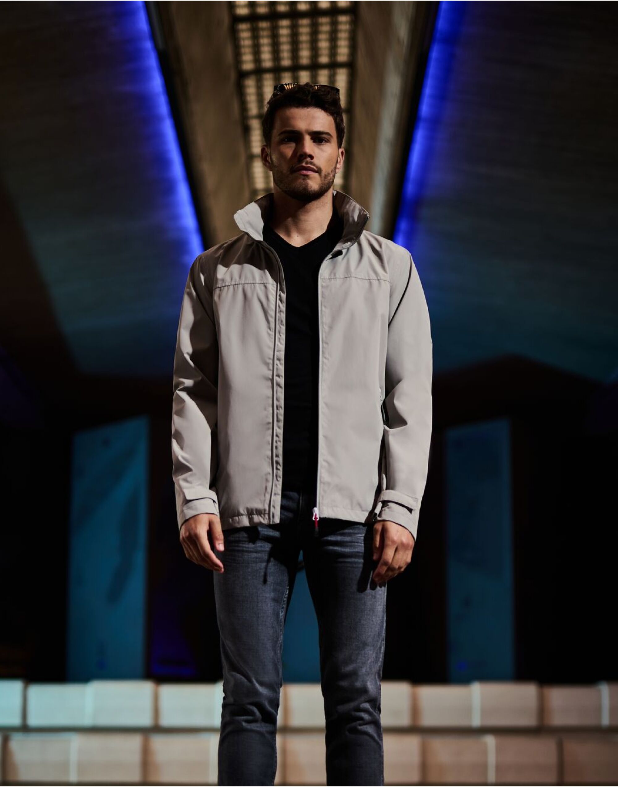 TRW532 Ascender Waterproof Shell Jacket Mineral Grey/Black