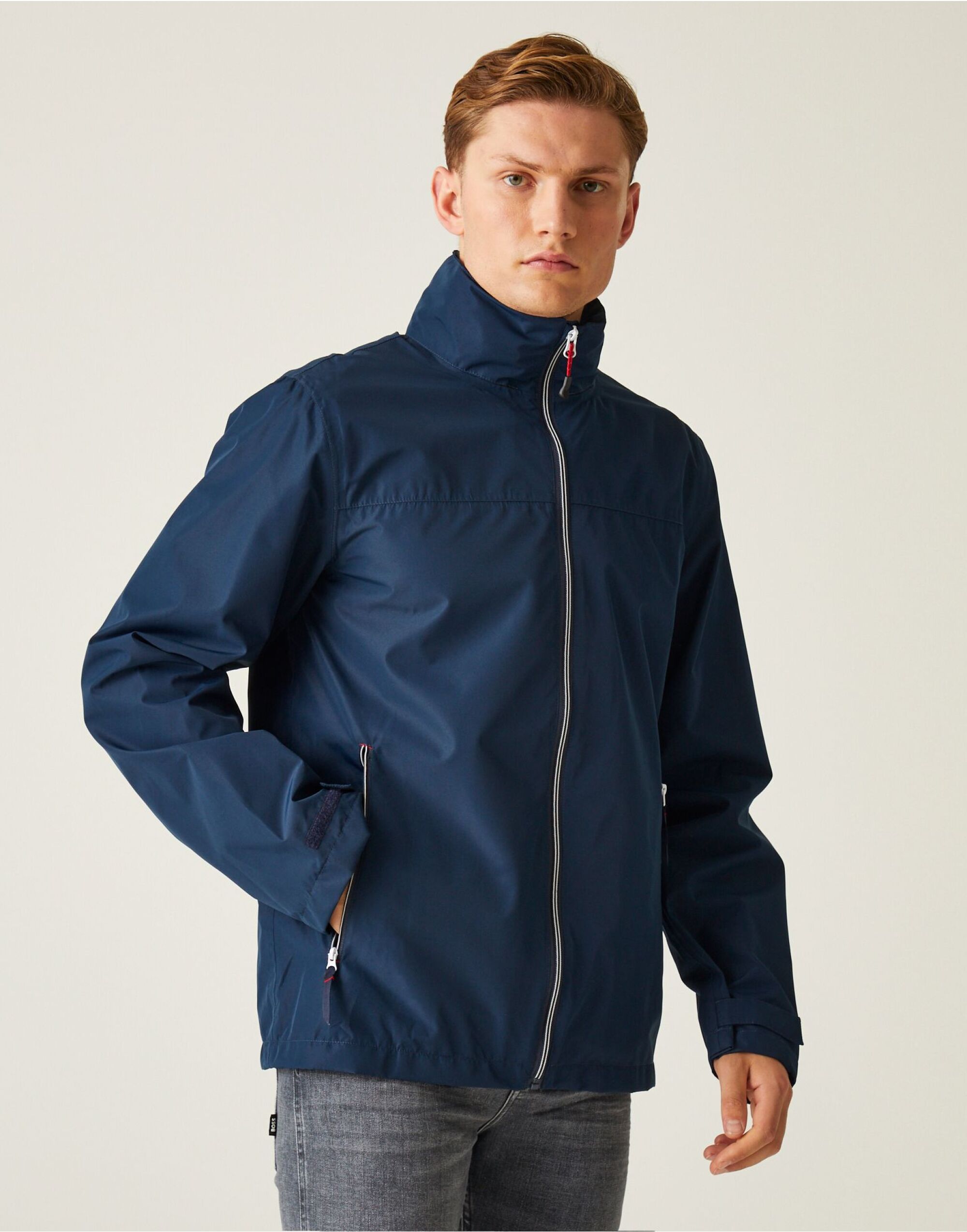 TRW532 Ascender Waterproof Shell Jacket Navy/Classic Red