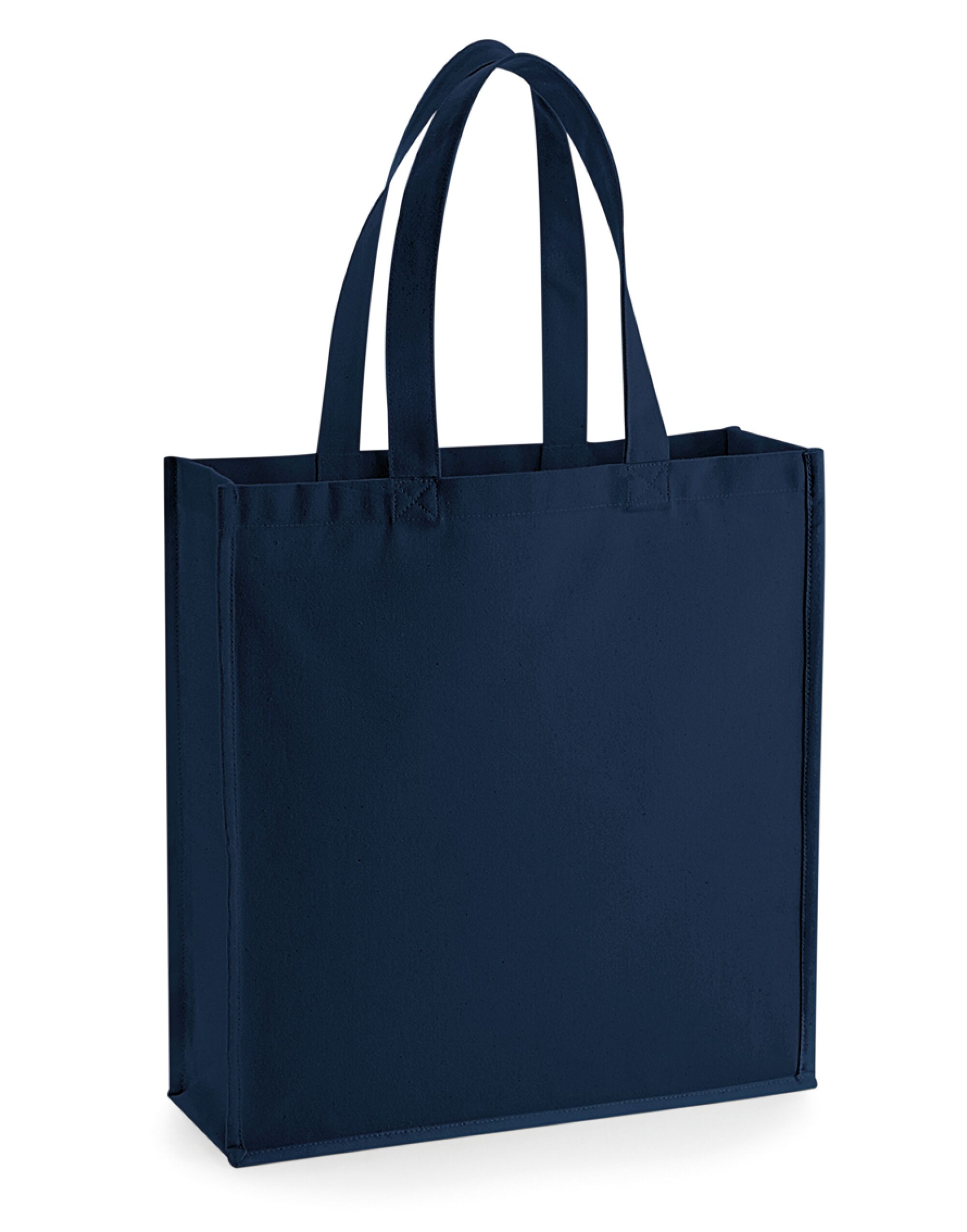 French Navy Gallery Canvas Tote