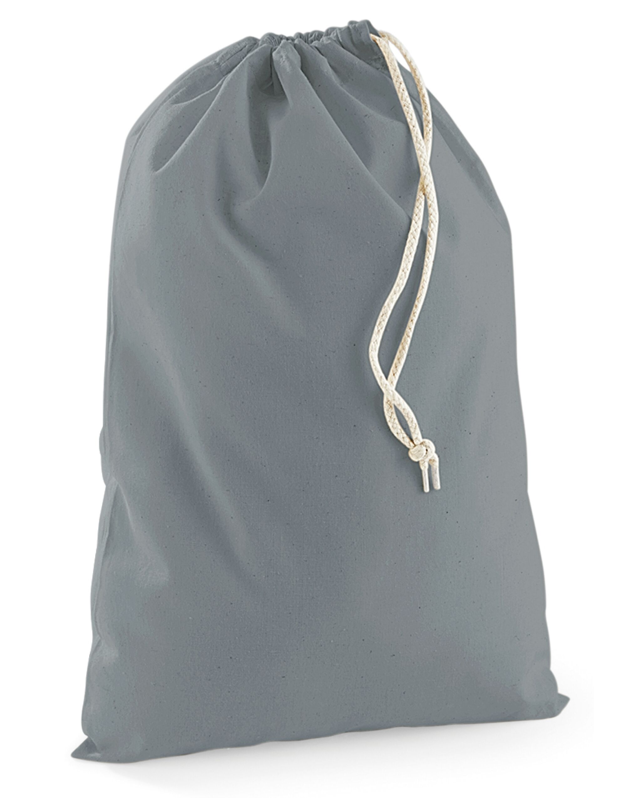 Pure Grey Cotton Stuff Bag Pure Grey Cotton Stuff Bag